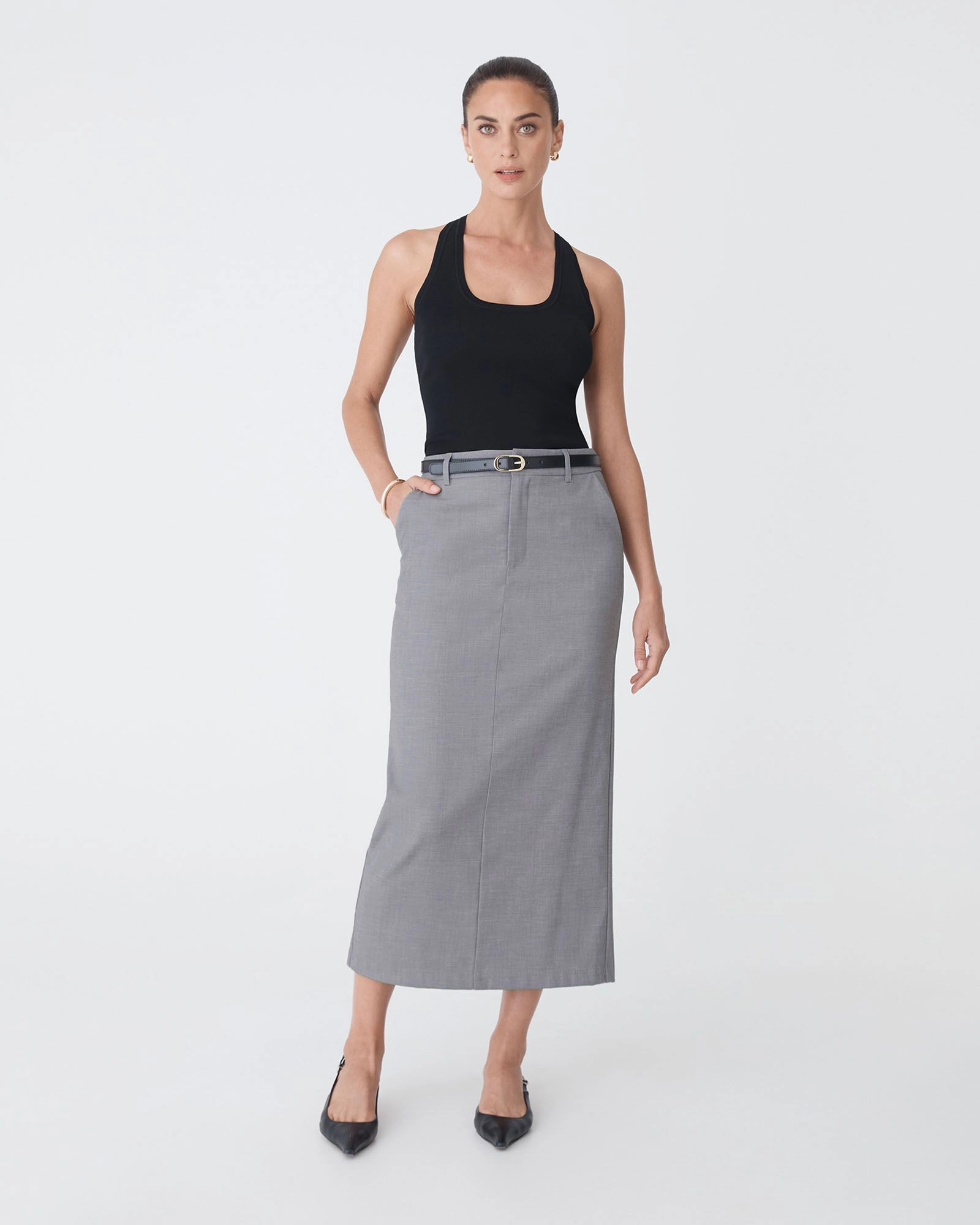 Forcast Clothing - Aaria Column Skirt