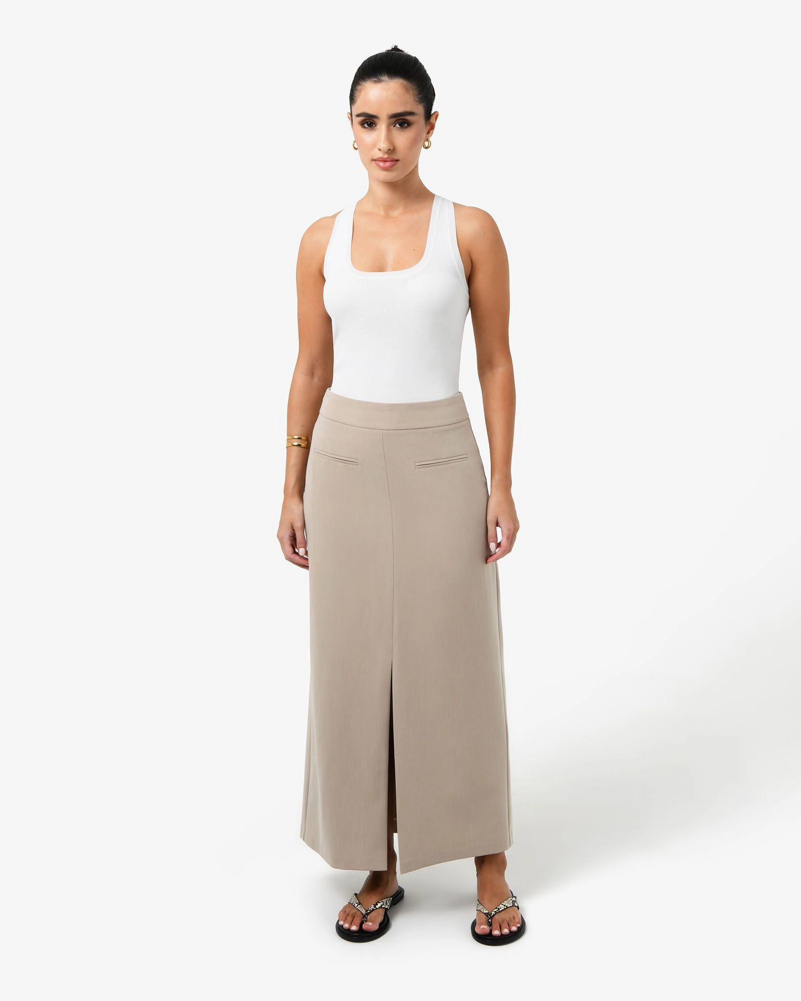 Forcast Clothing - Milton Front Split Skirt