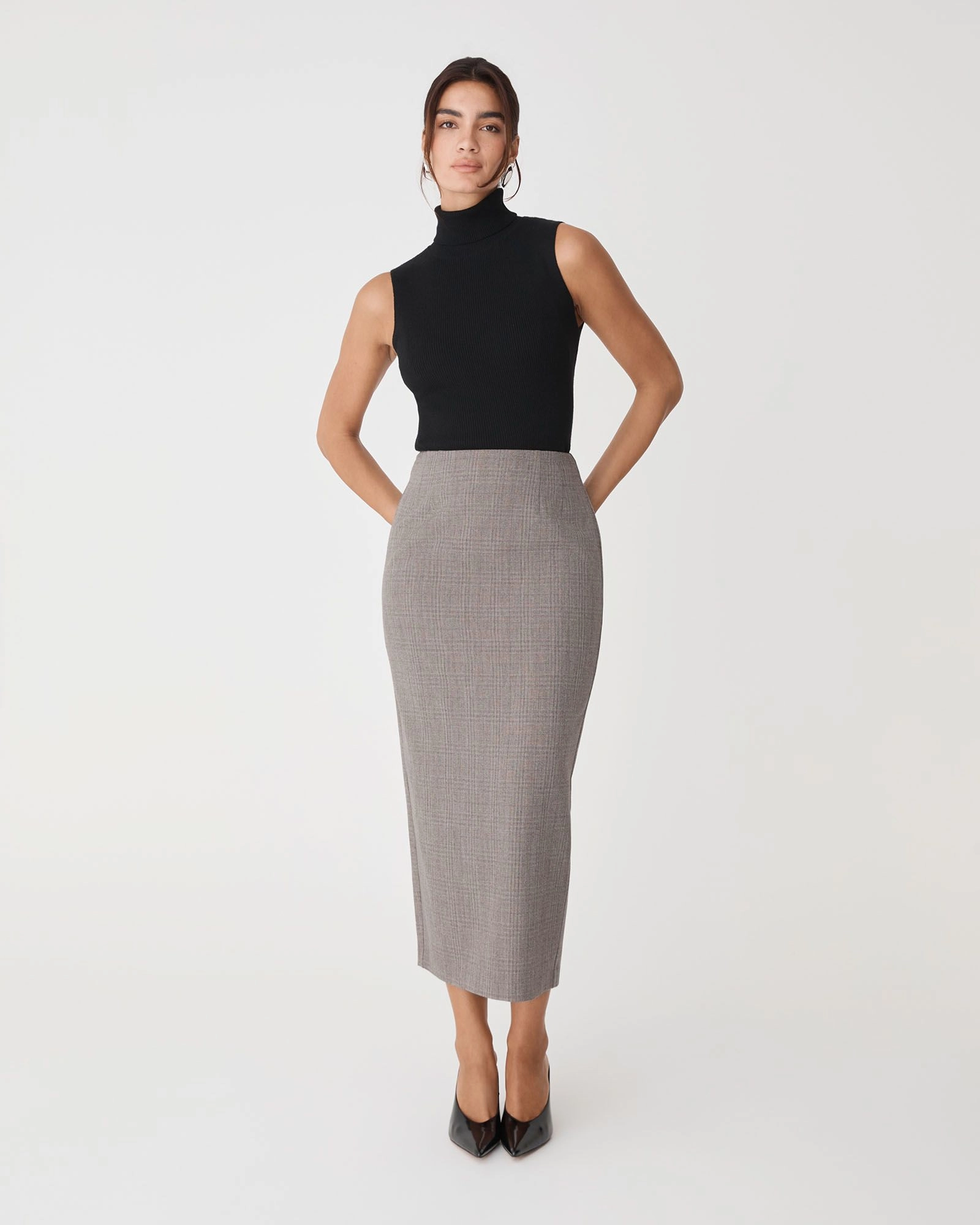 Forcast Clothing - Loretta Midi Pencil Skirt