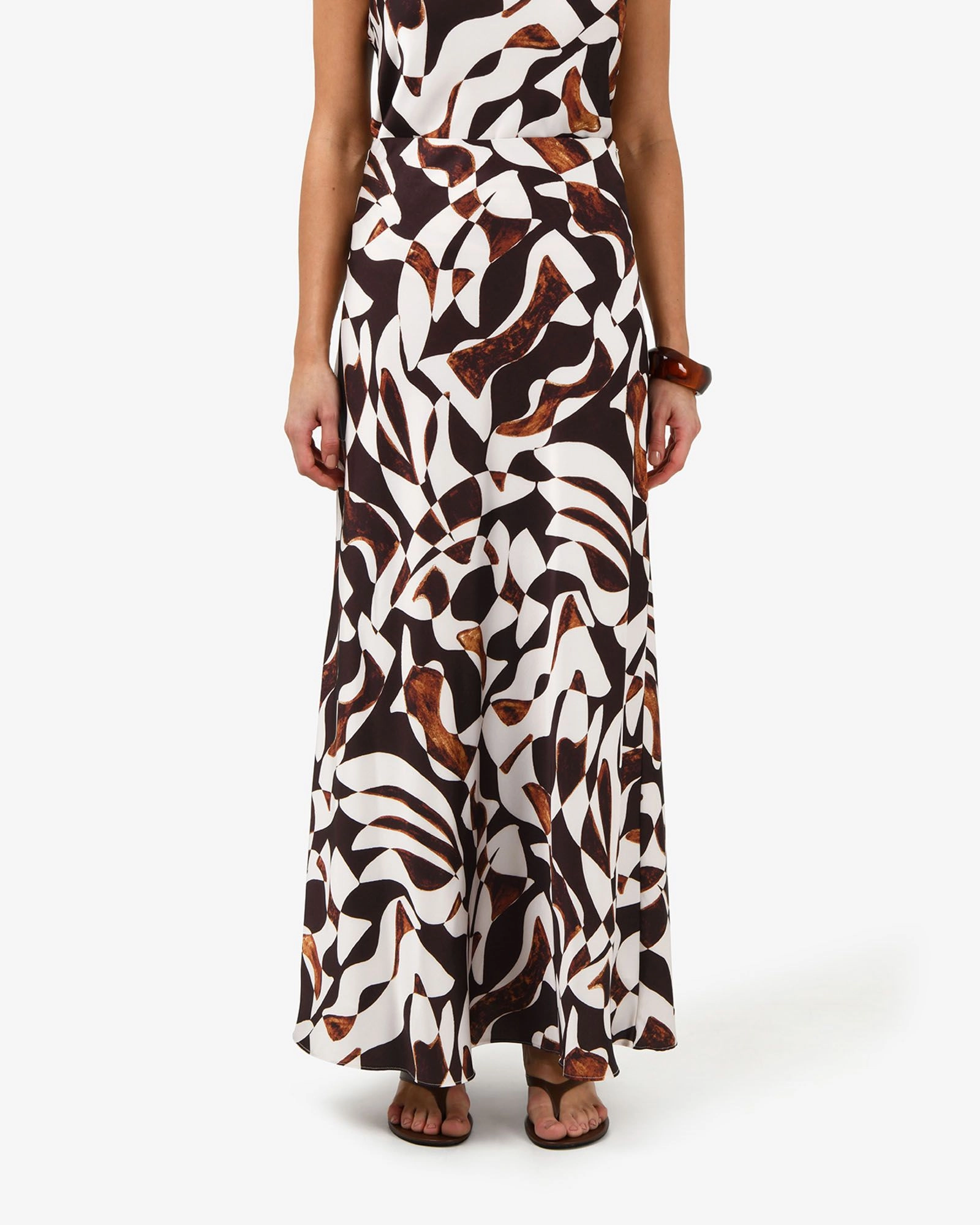 Forcast Clothing - Hazel Printed A-Line Skirt