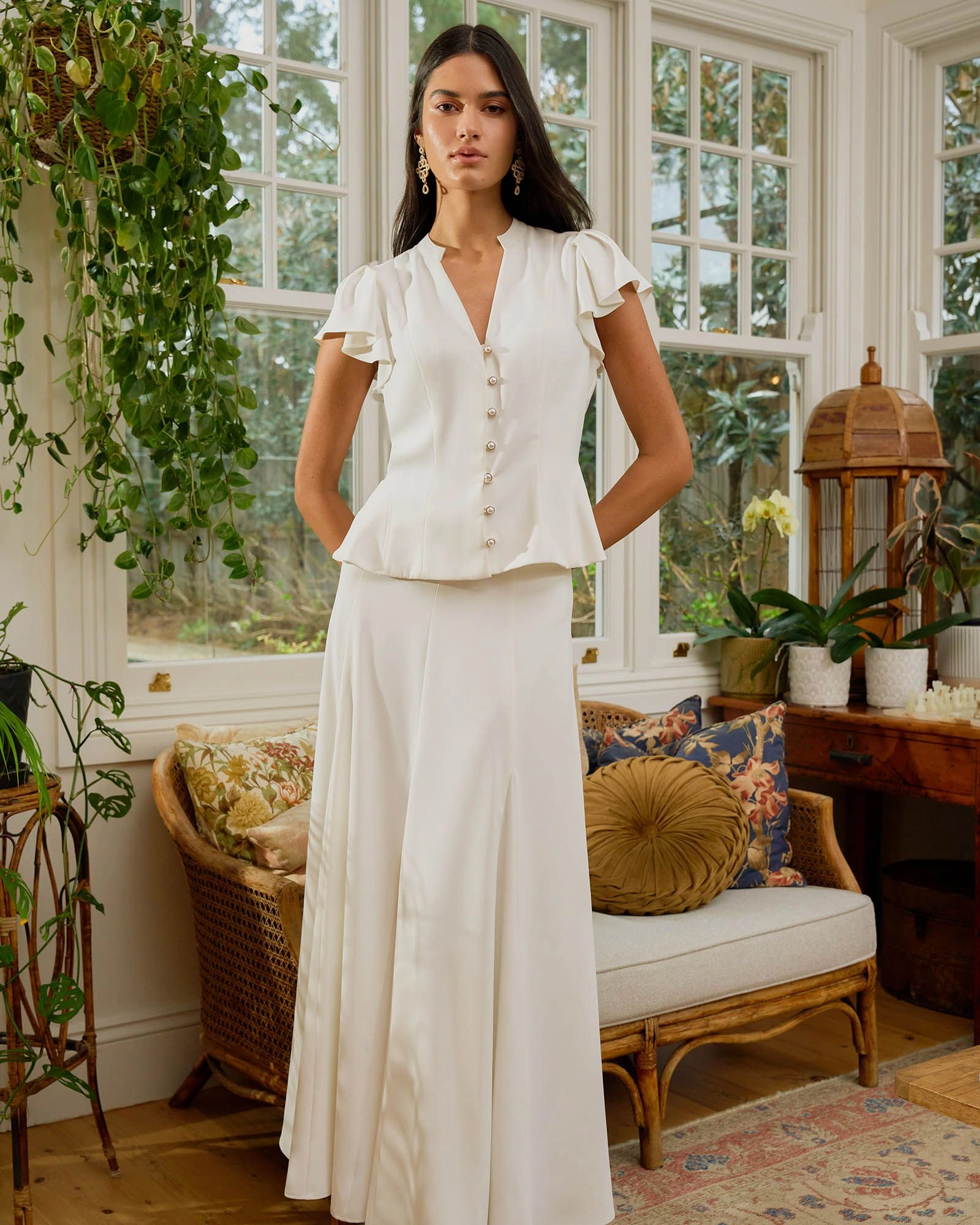 Forcast Clothing - Carissa Godet Skirt