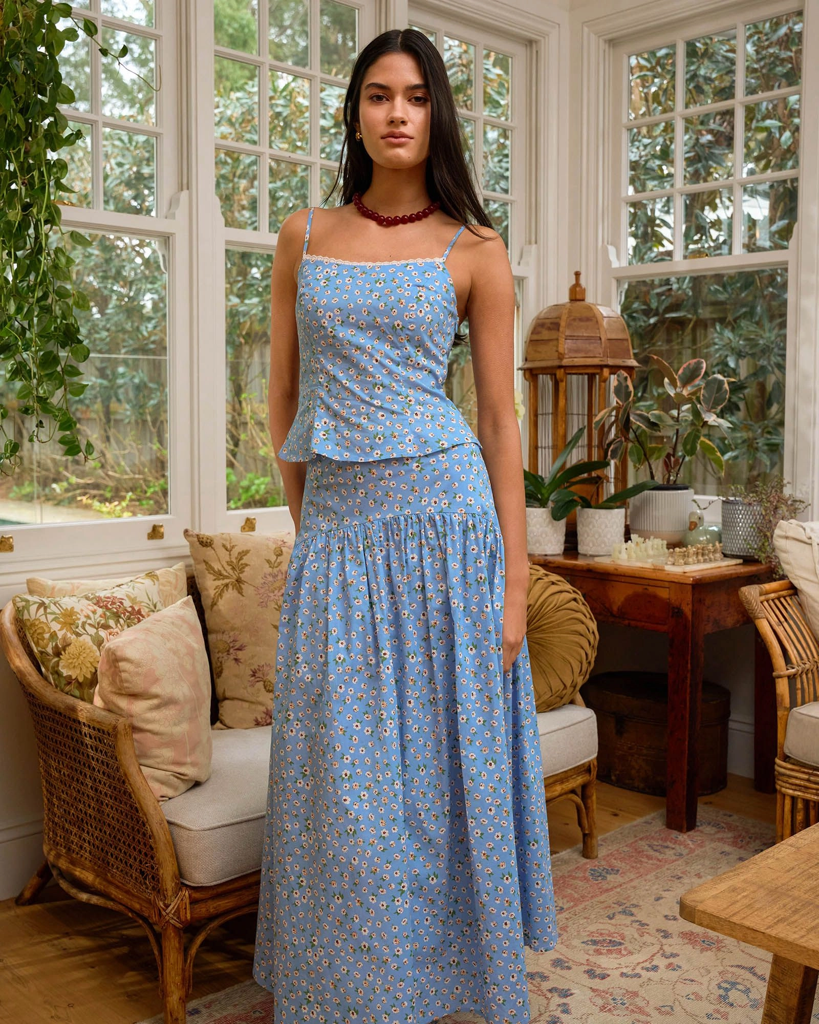 Forcast Clothing - Alisa Gathered Skirt