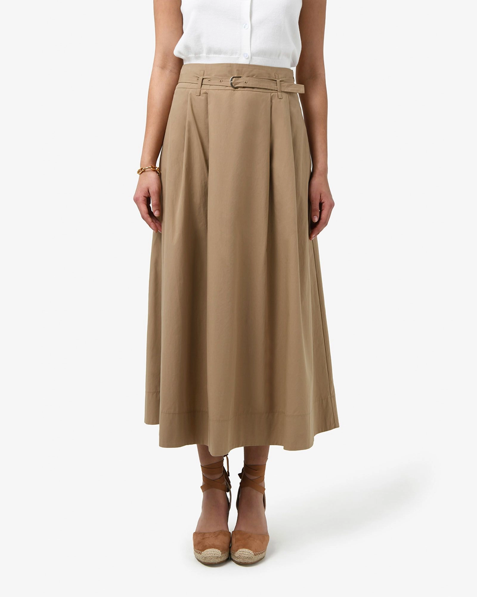 Forcast Clothing - Willow Cotton Belted Skirt