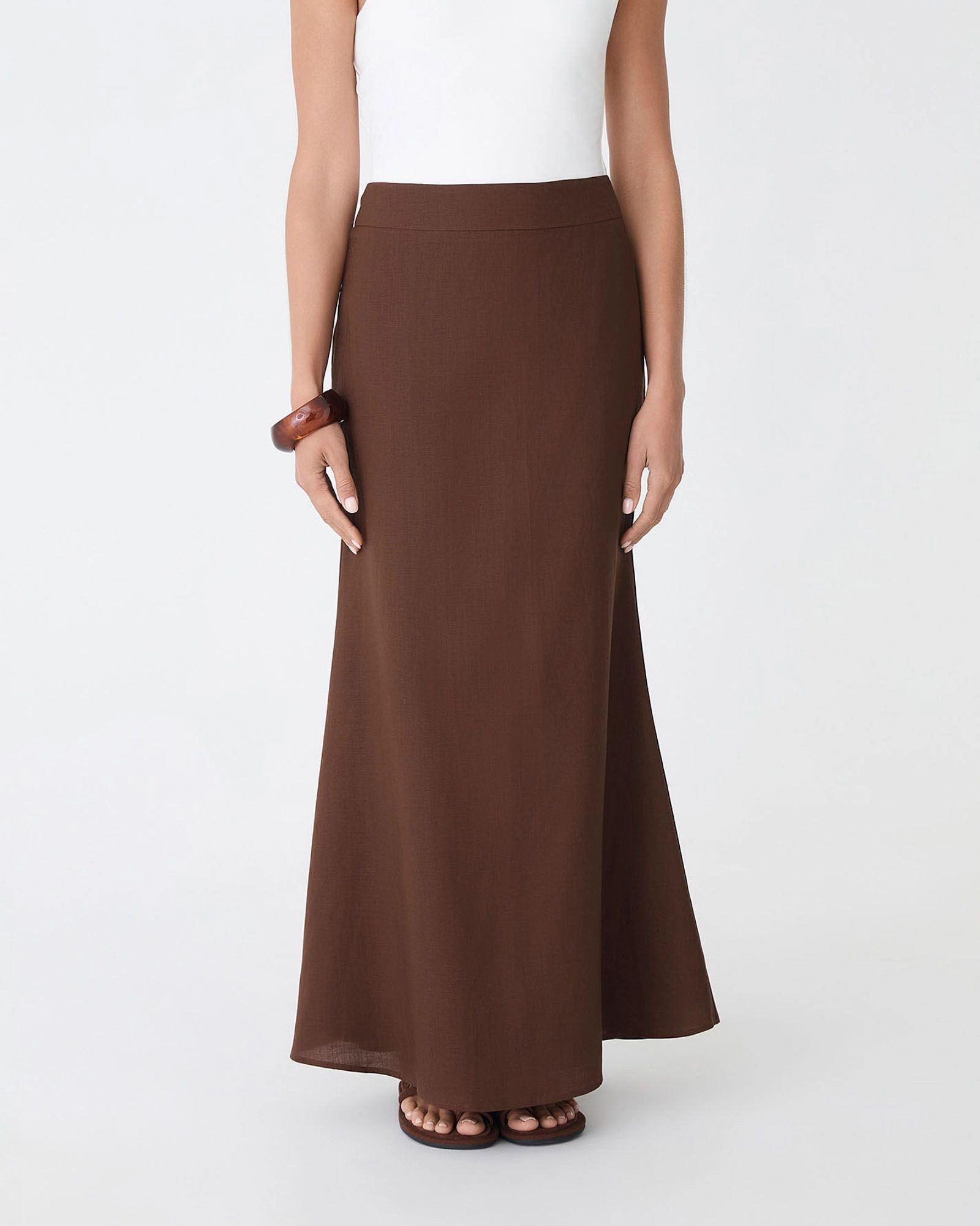 Forcast Clothing - Amelia Linen Blend Maxi Skirt