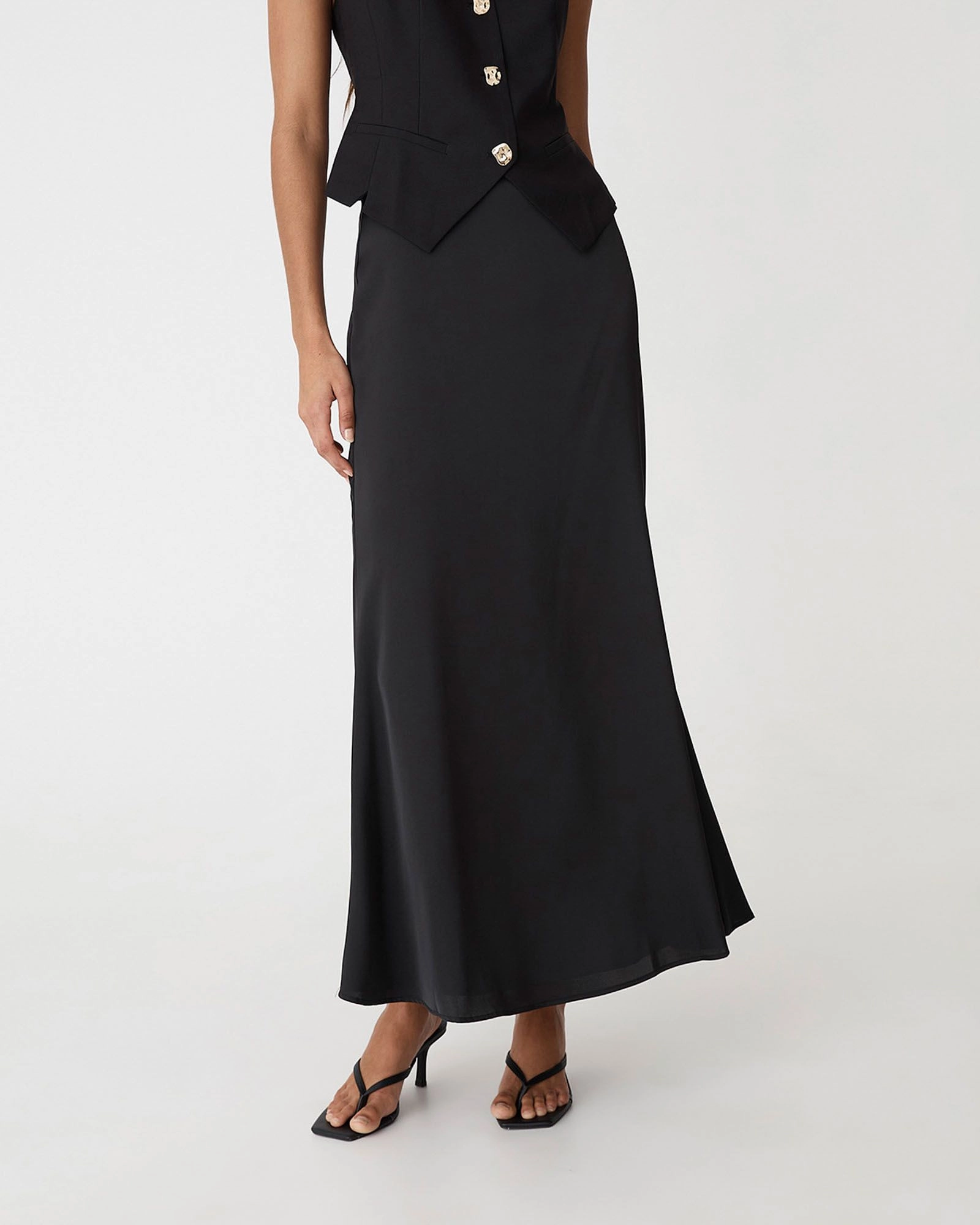 Forcast Clothing - Leigh Flared Maxi Skirt