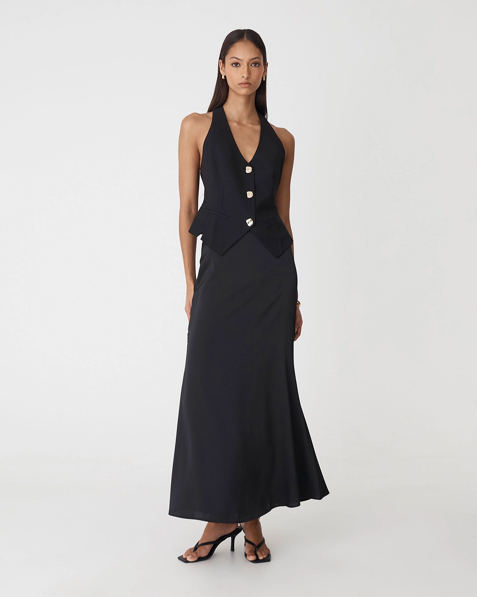 Forcast Clothing - Leigh Flared Maxi Skirt