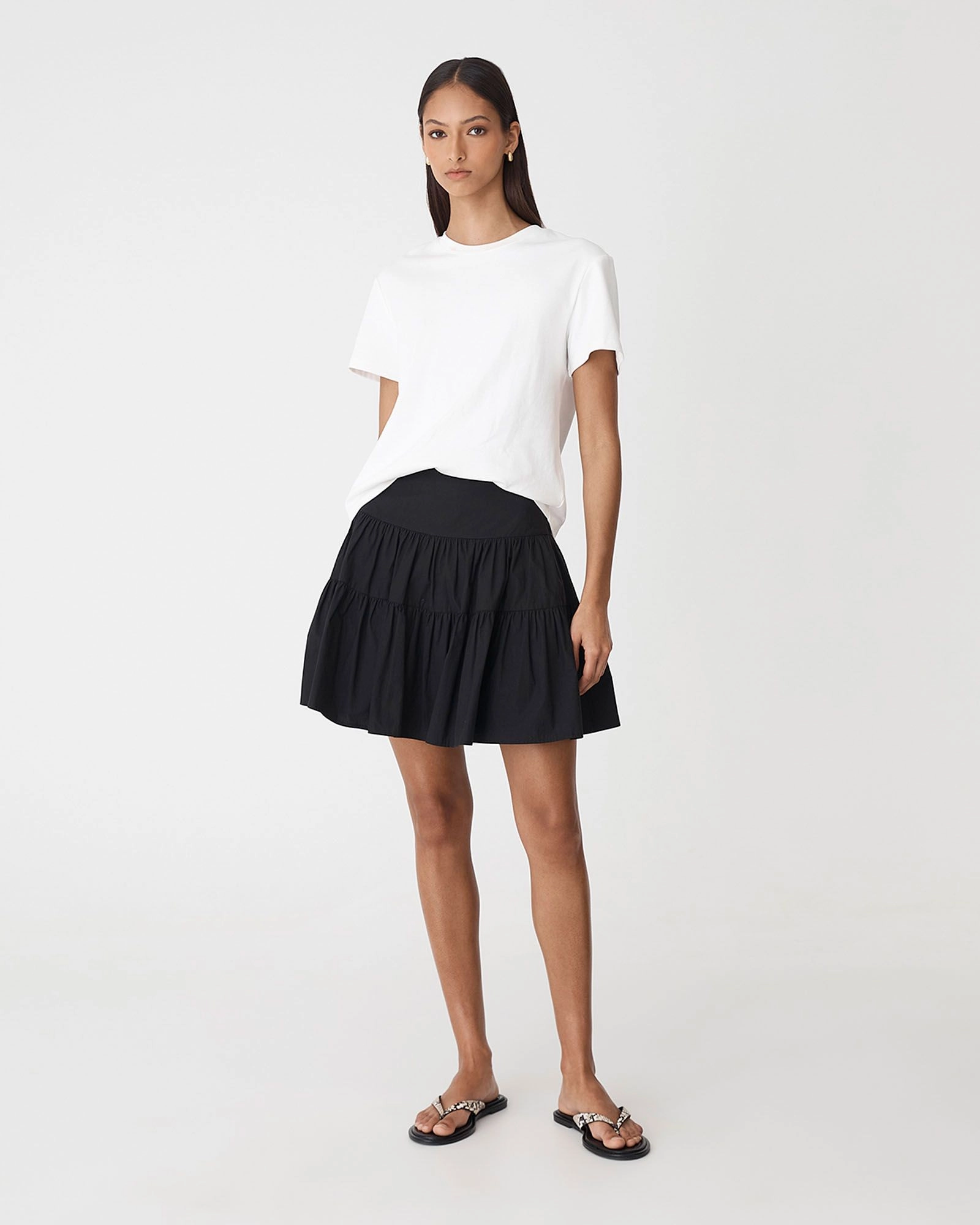 Forcast Clothing - Montana Tiered Mini Skirt
