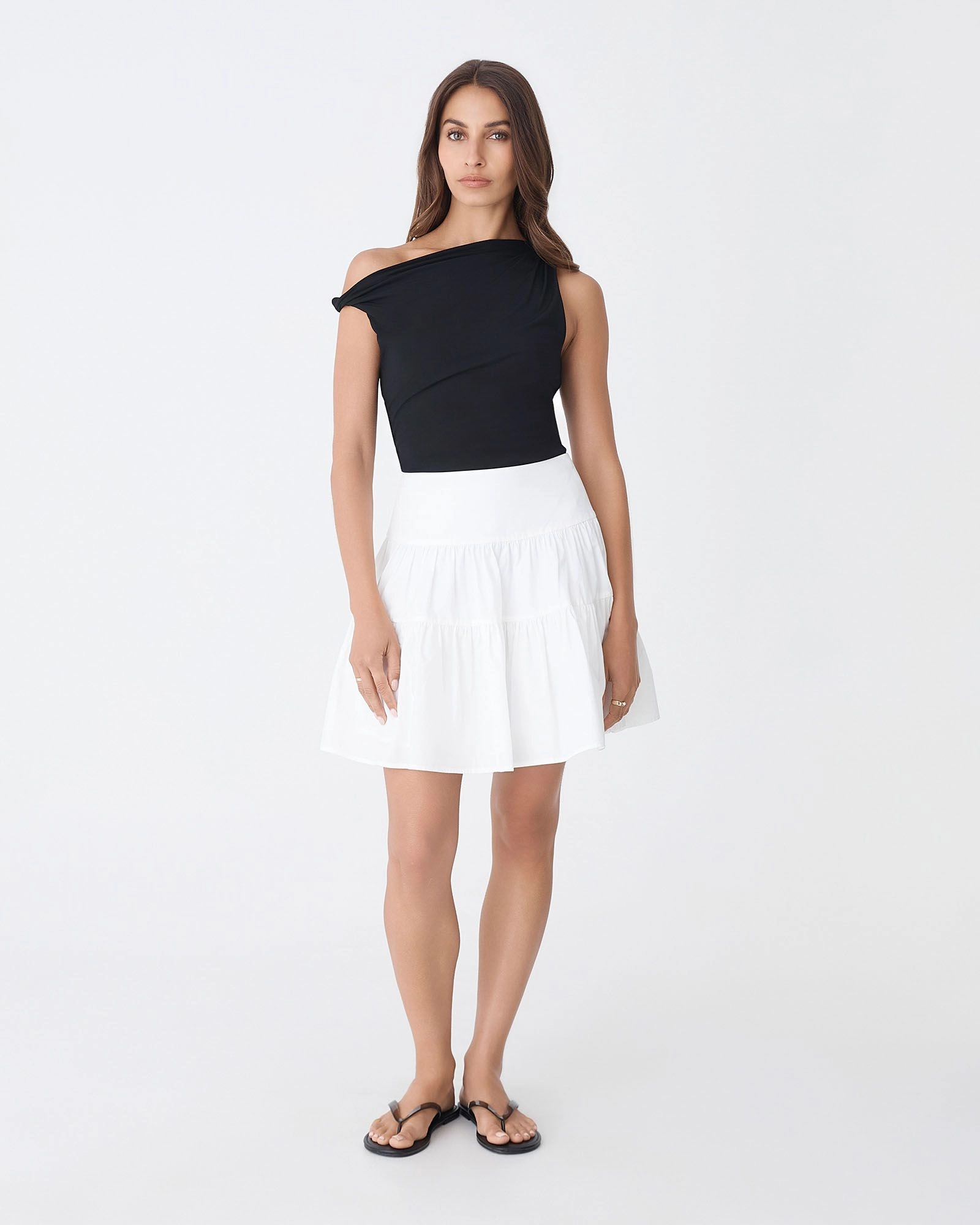 Forcast Clothing - Montana Tiered Mini Skirt