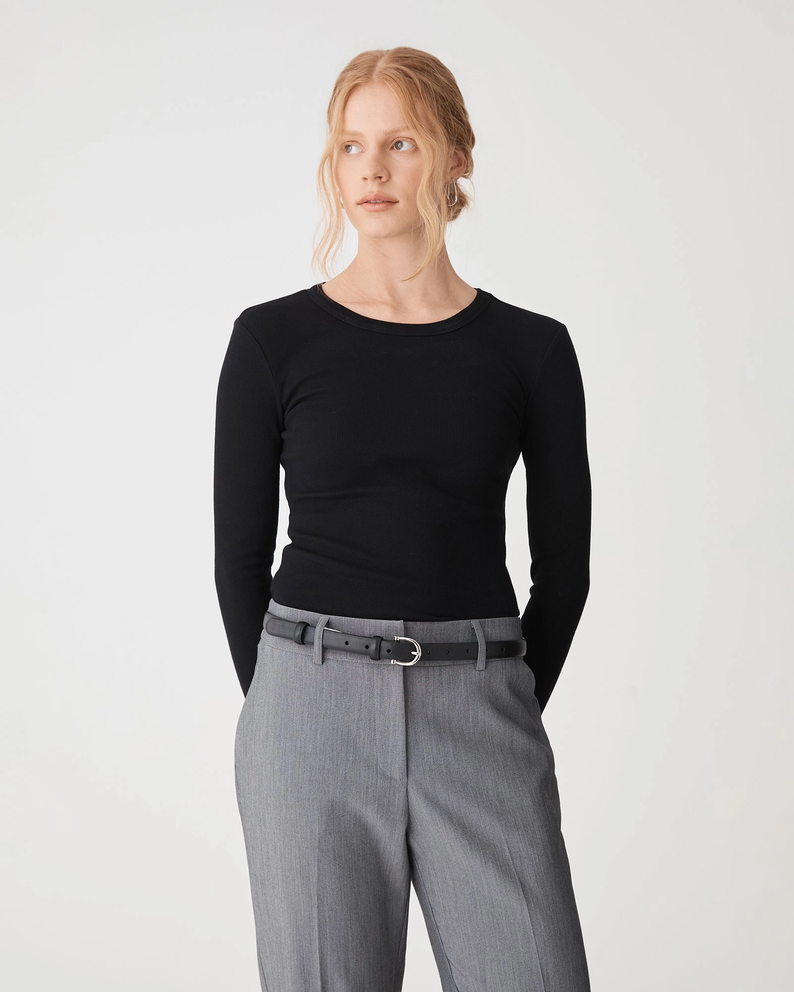 Forcast Clothing - Devon Long Sleeve Rib Tee