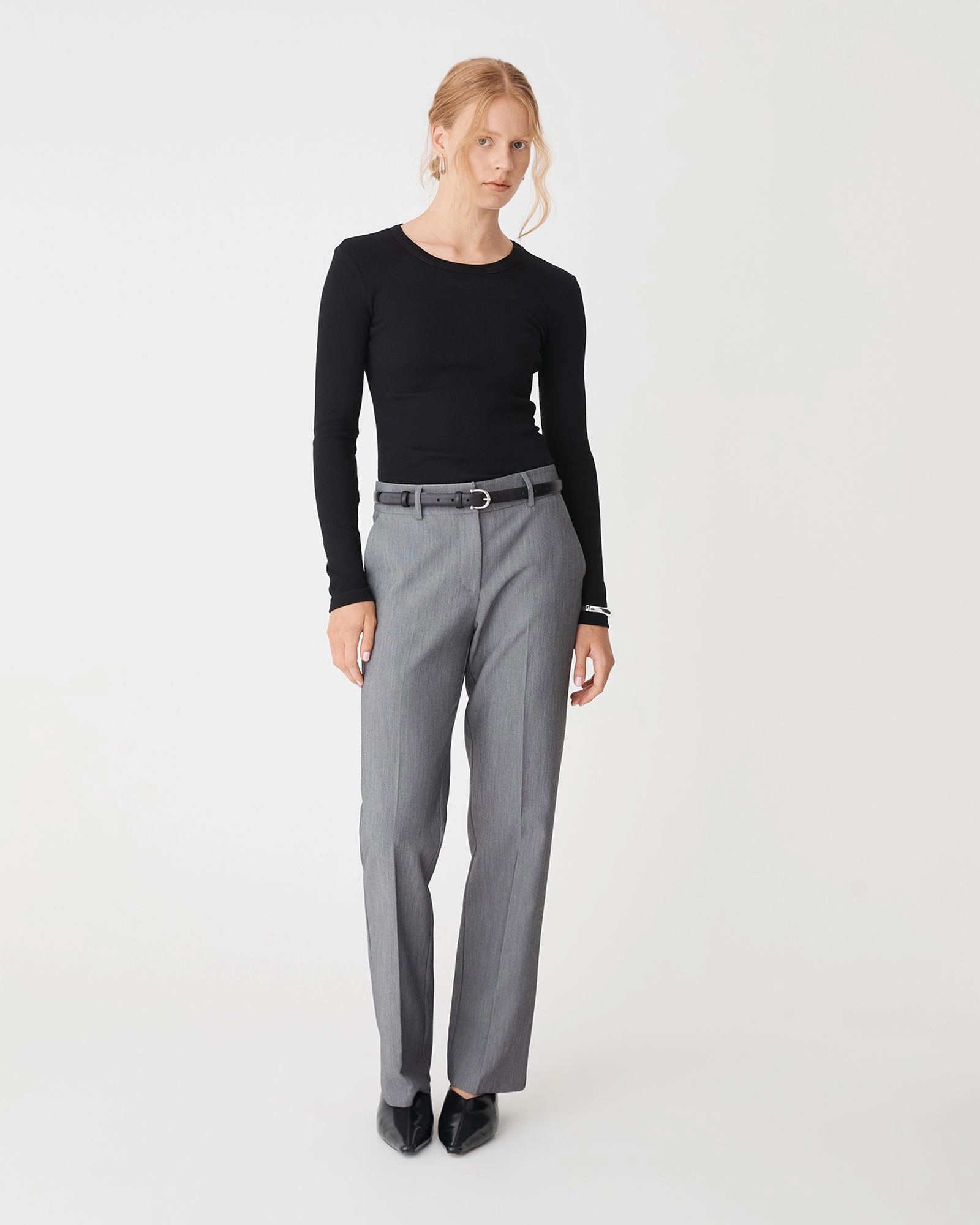 Forcast Clothing - Devon Long Sleeve Rib Tee