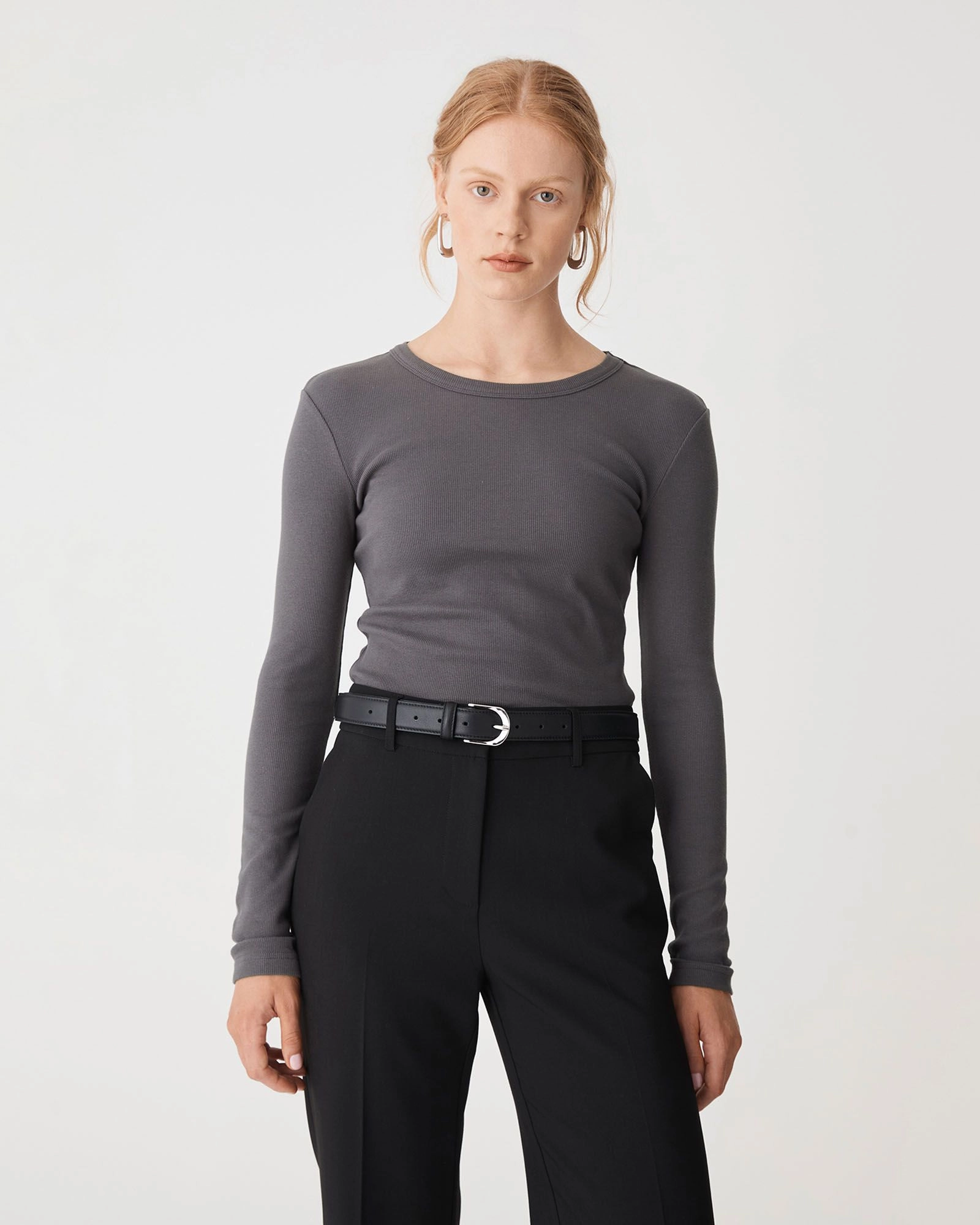 Forcast Clothing - Devon Long Sleeve Rib Tee