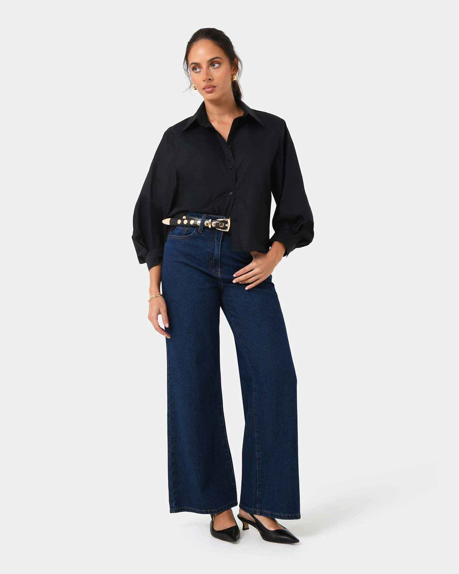Forcast Clothing - Lica Puff Sleeve Shirt
