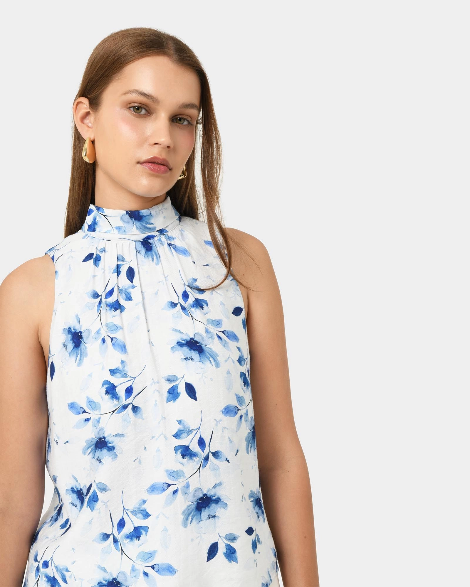 Forcast Clothing - Tessie Halter Tie Top
