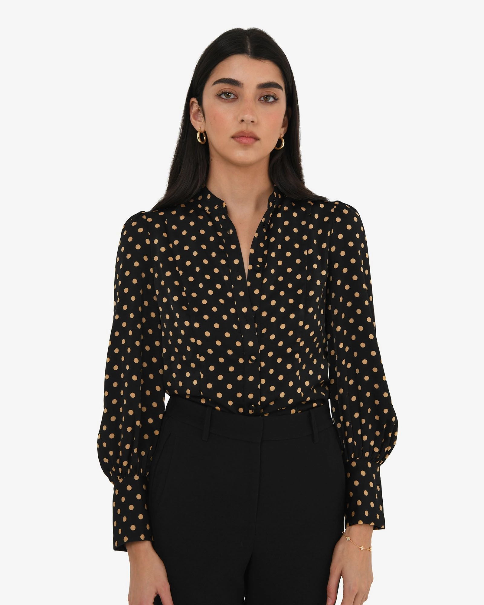 Forcast Clothing - Dotti Polka Dot Printed Blouse