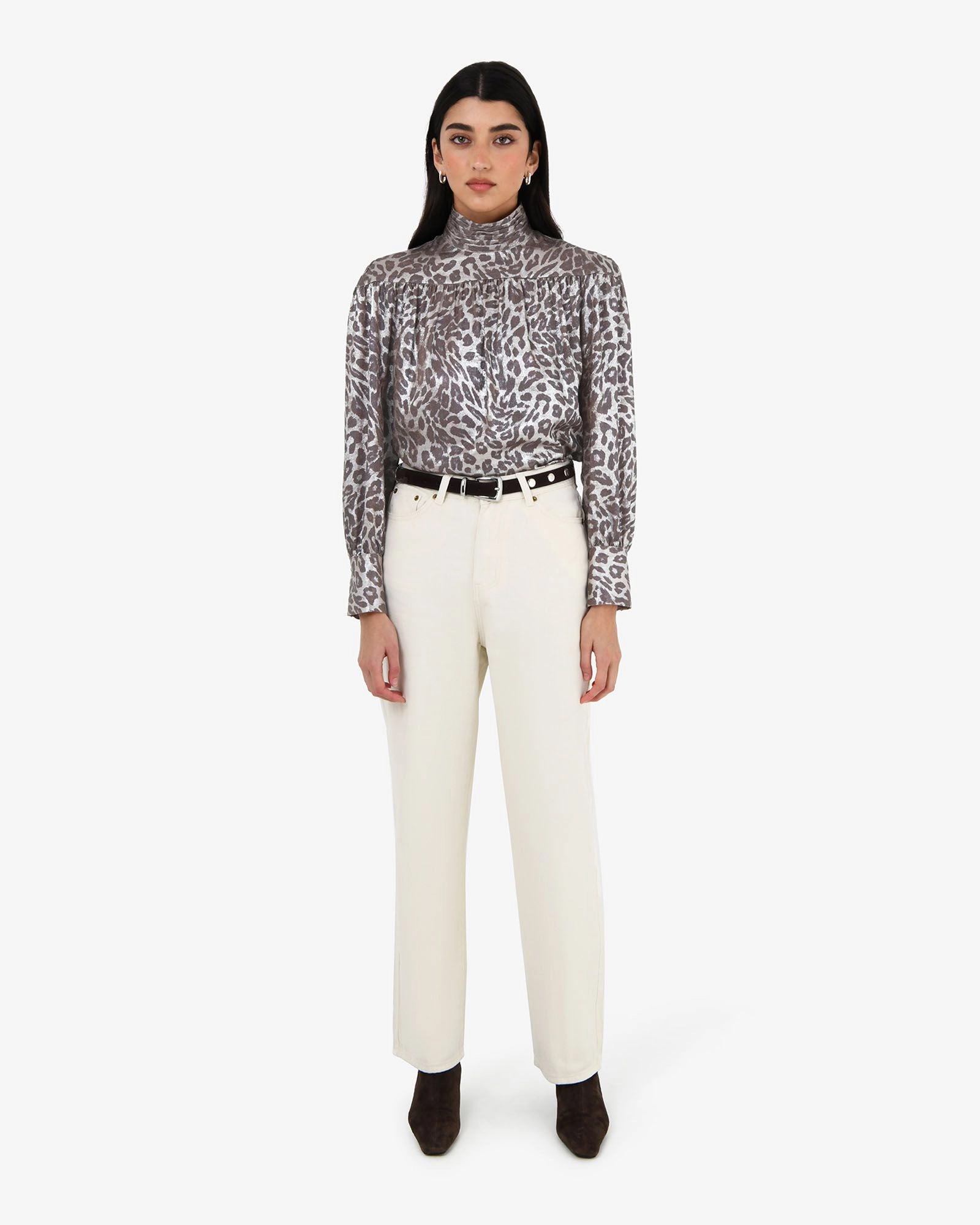 Forcast Clothing - Melisa Gathered Yoke Top