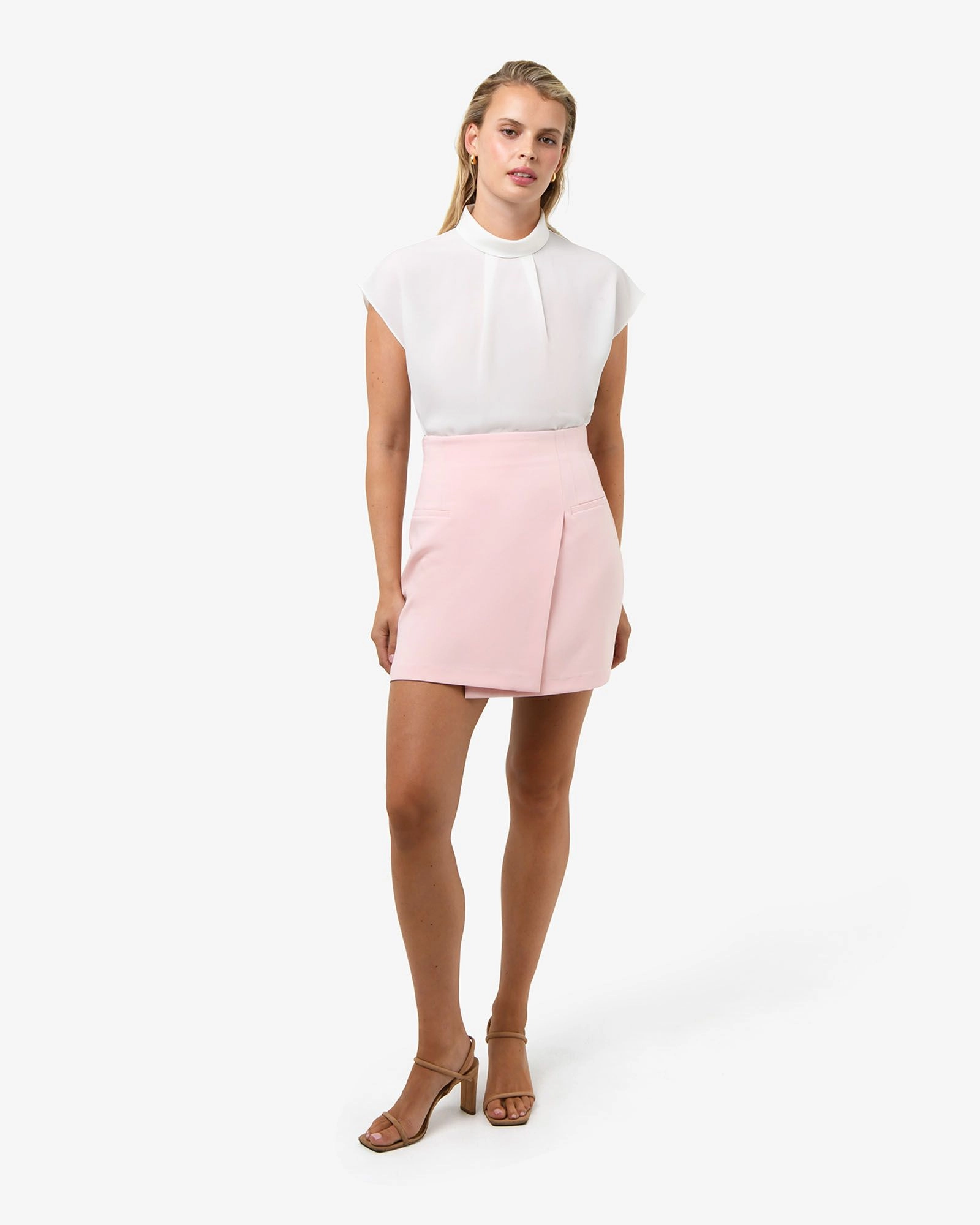 Forcast Clothing - Tiara High Neck Shell Top