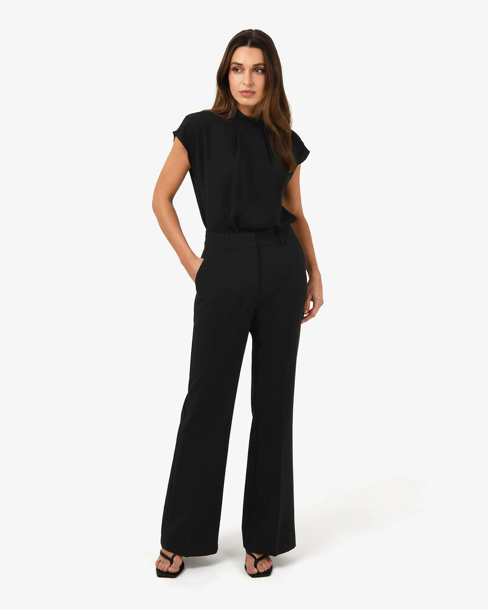 Forcast Clothing - Tiara High Neck Shell Top