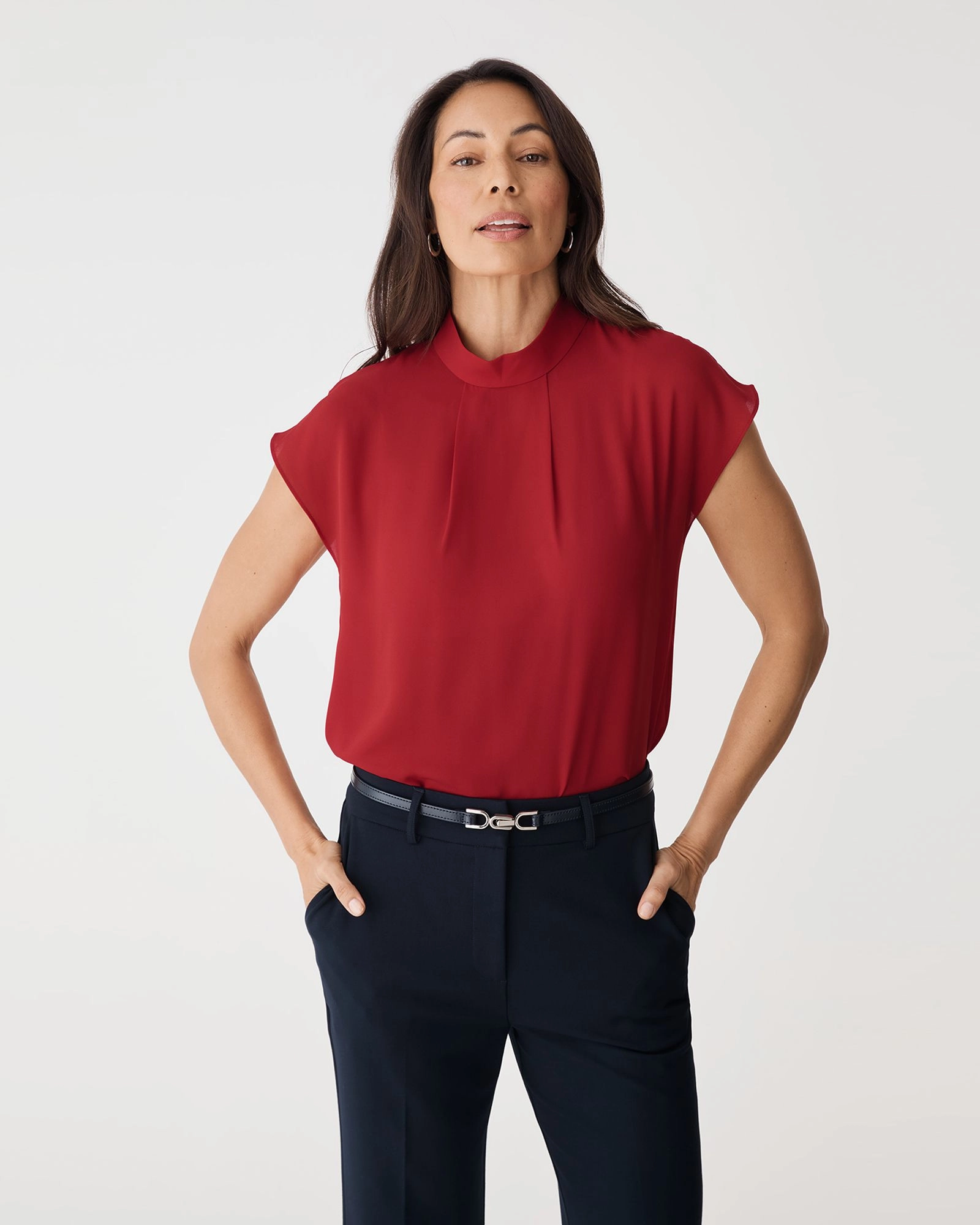 Forcast Clothing - Tiara High Neck Shell Top