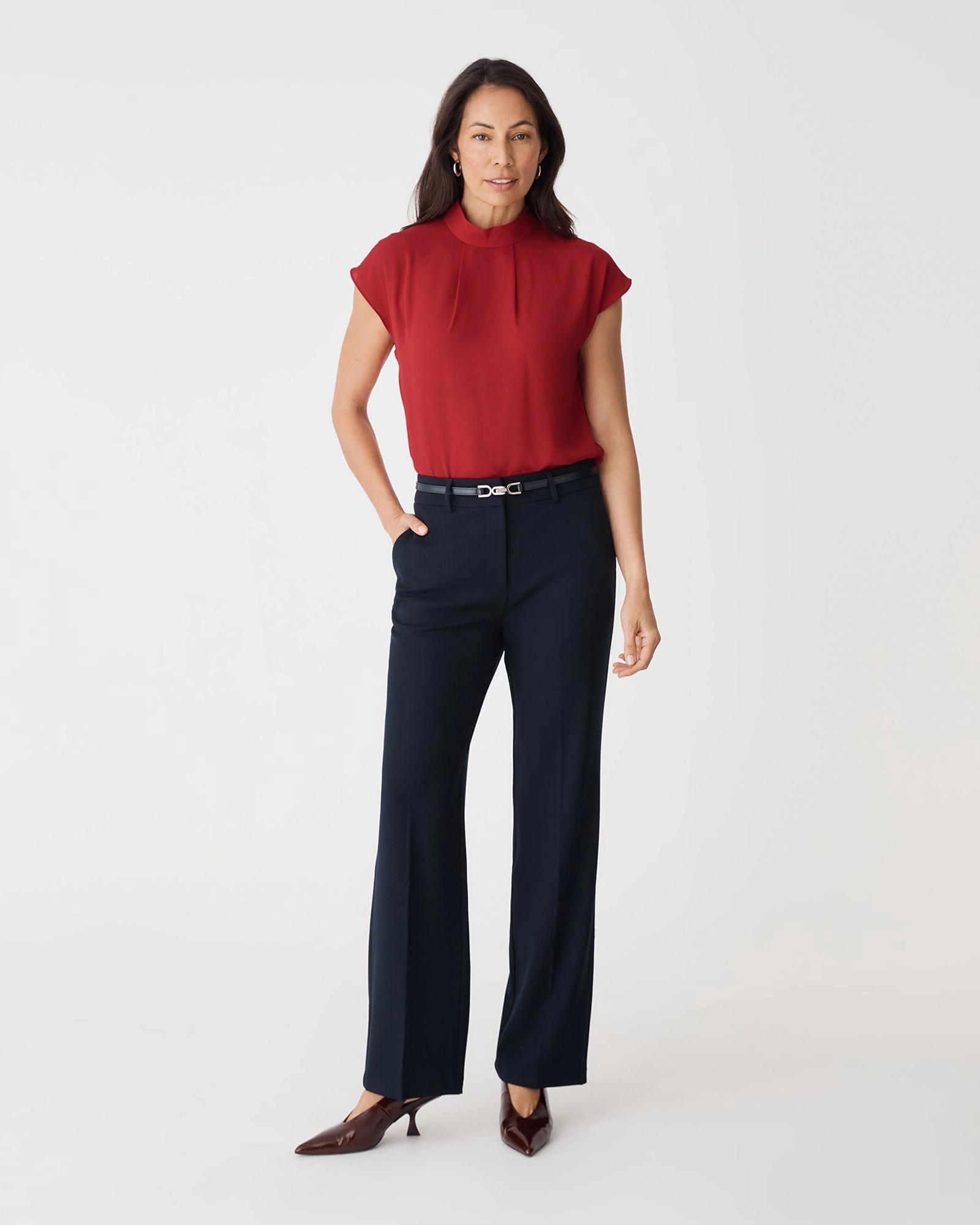 Forcast Clothing - Tiara High Neck Shell Top