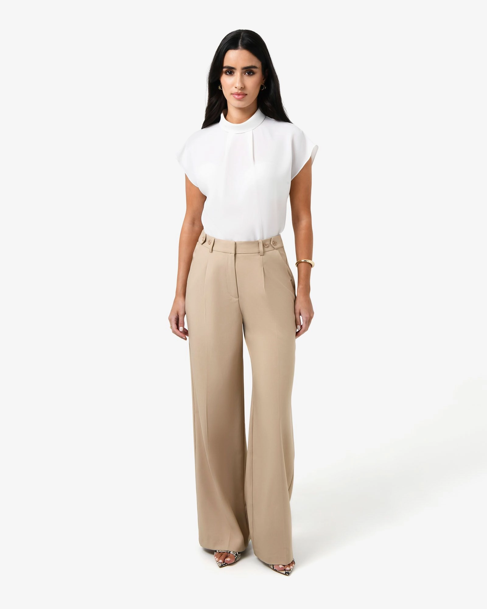 Forcast Clothing - Tiara High Neck Shell Top