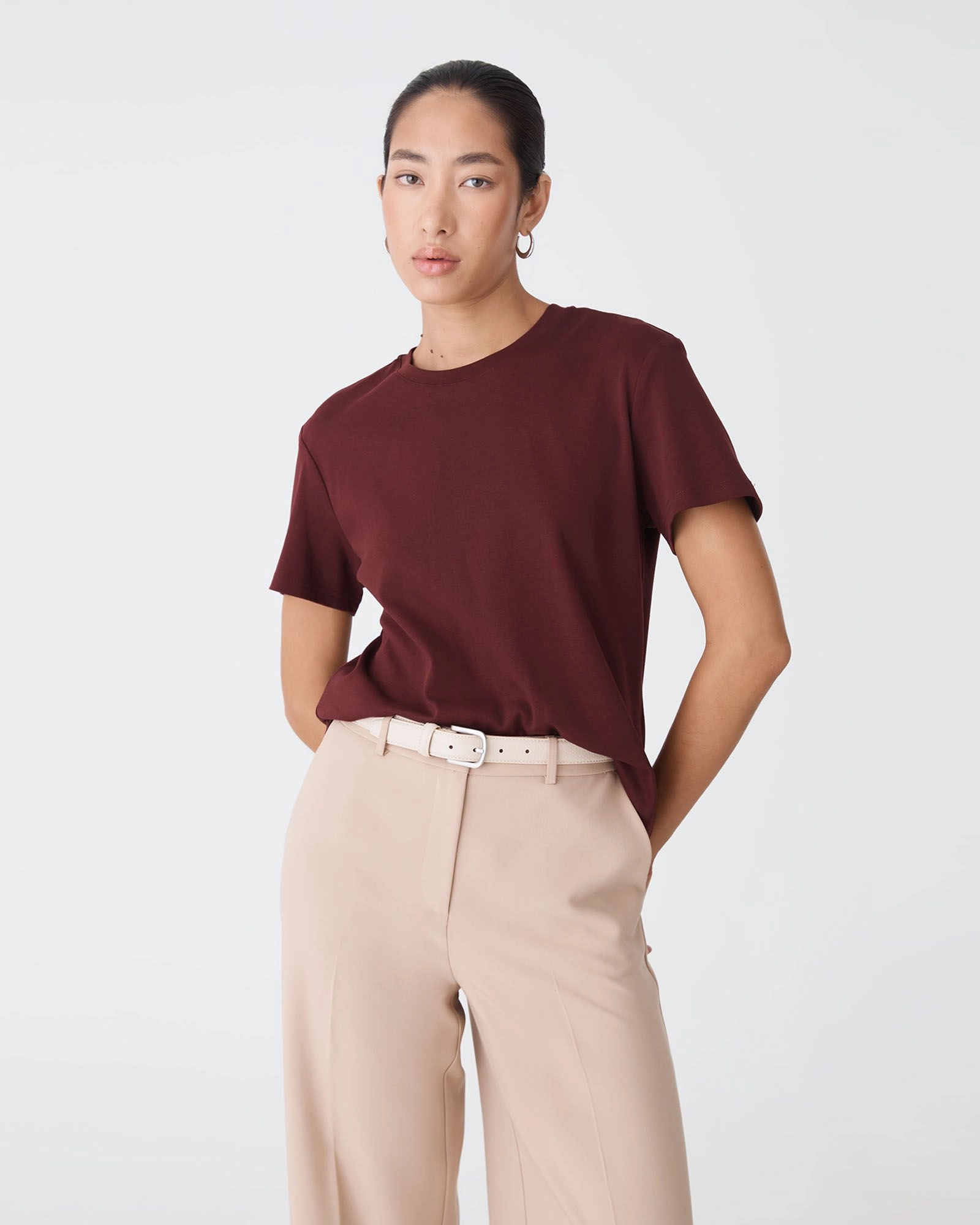 Forcast Clothing - May Relaxed Cotton T-Shirt 