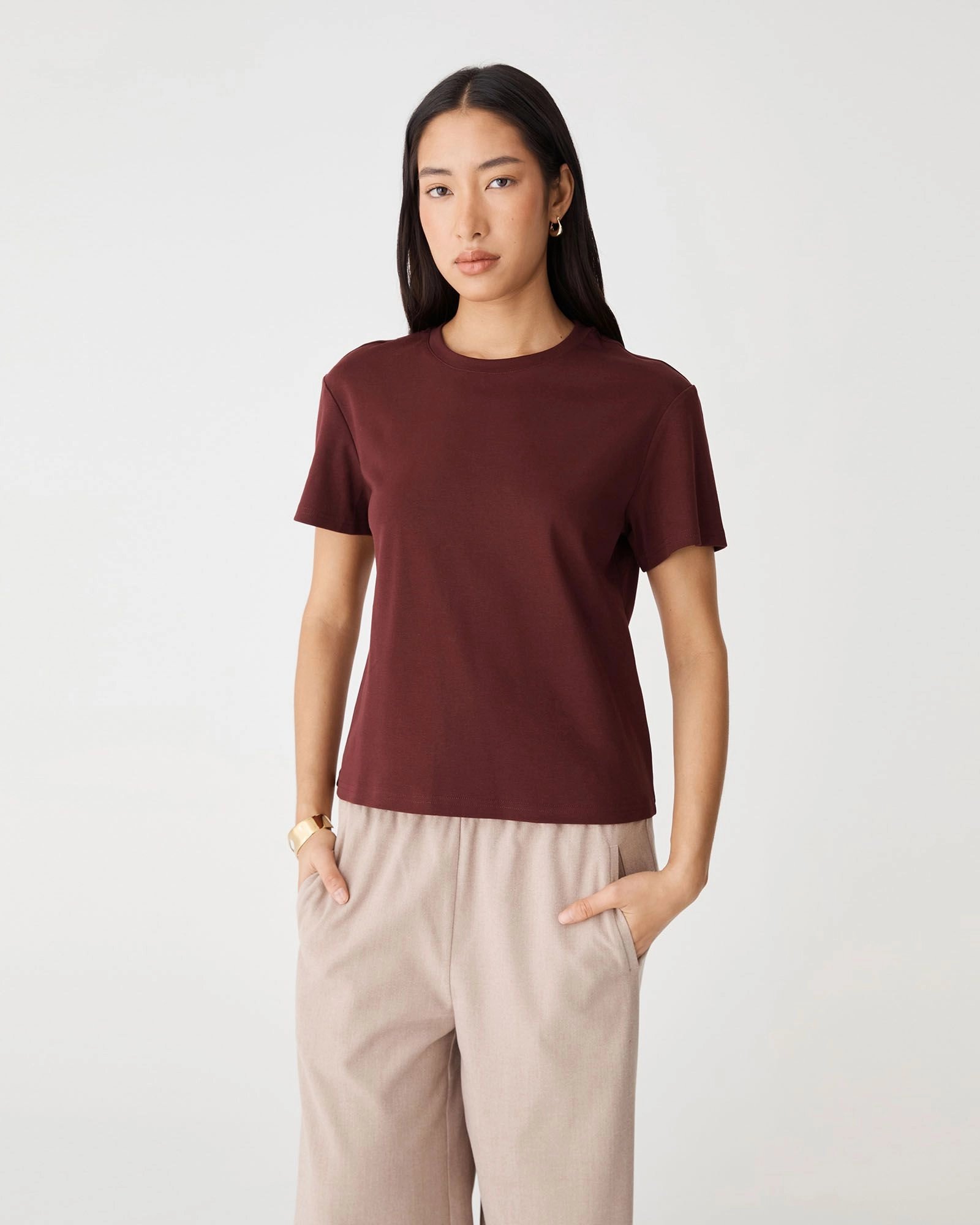 Forcast Clothing - May Relaxed Cotton T-Shirt