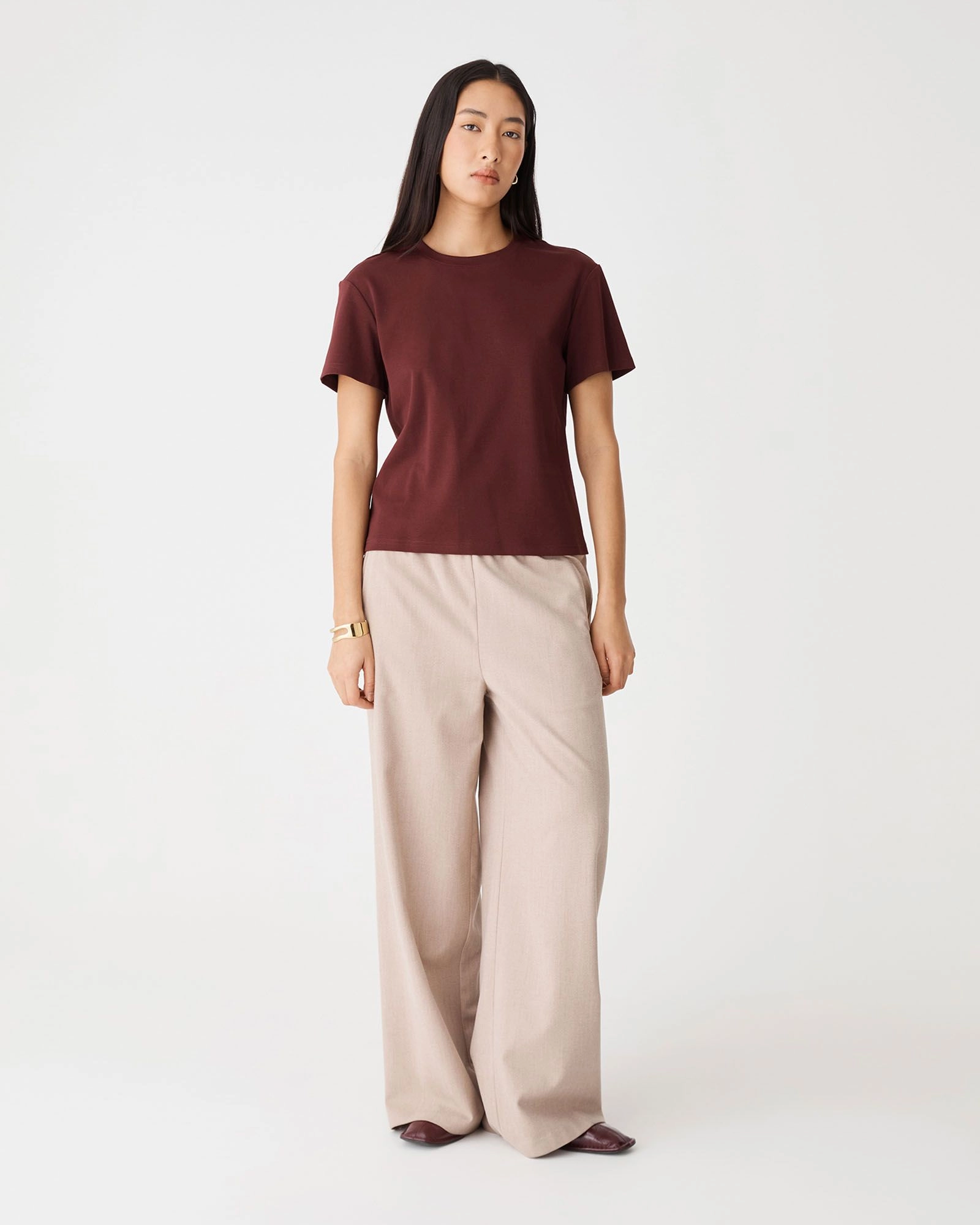 Forcast Clothing - May Relaxed Cotton T-Shirt