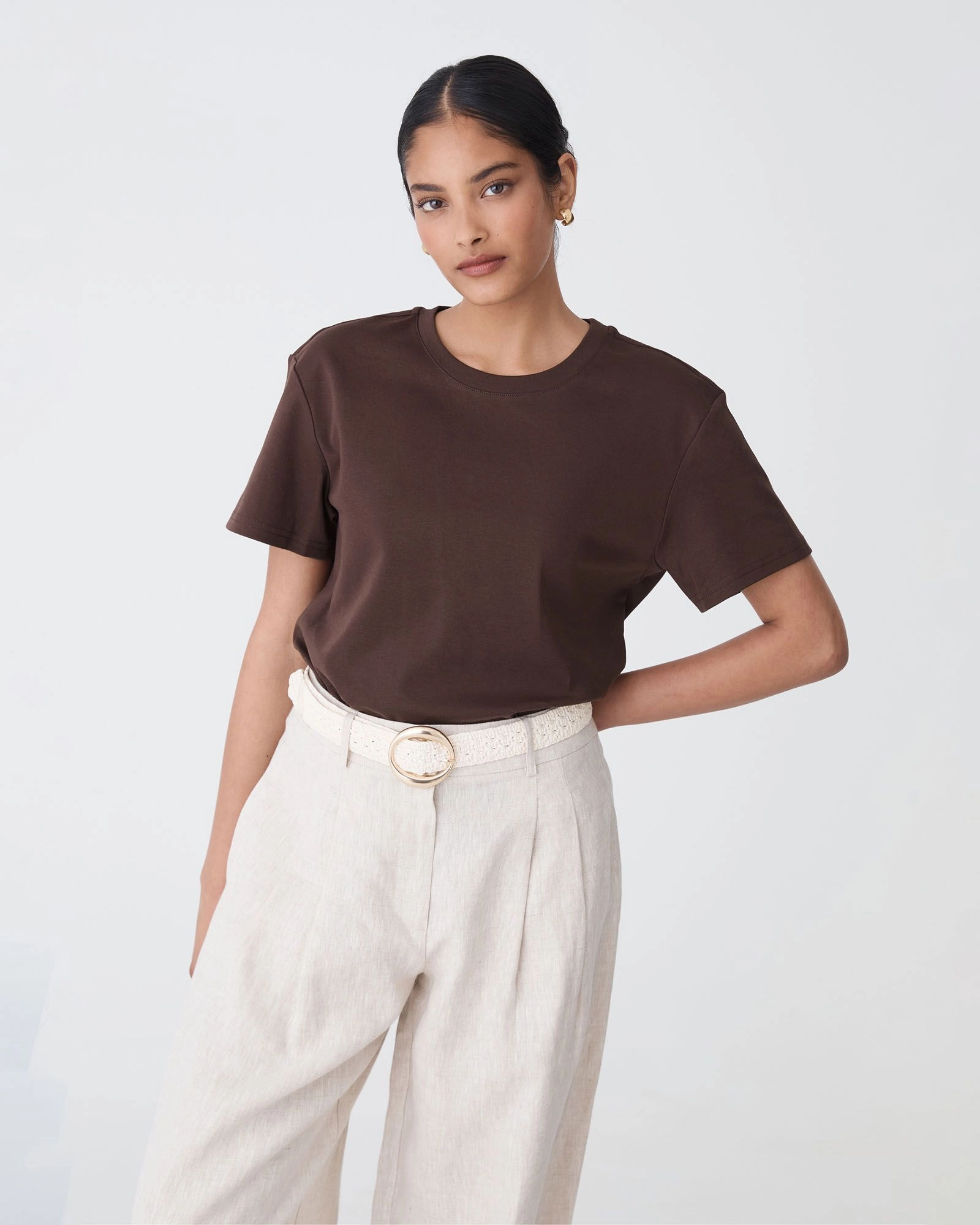 Forcast Clothing - May Relaxed Cotton T-Shirt