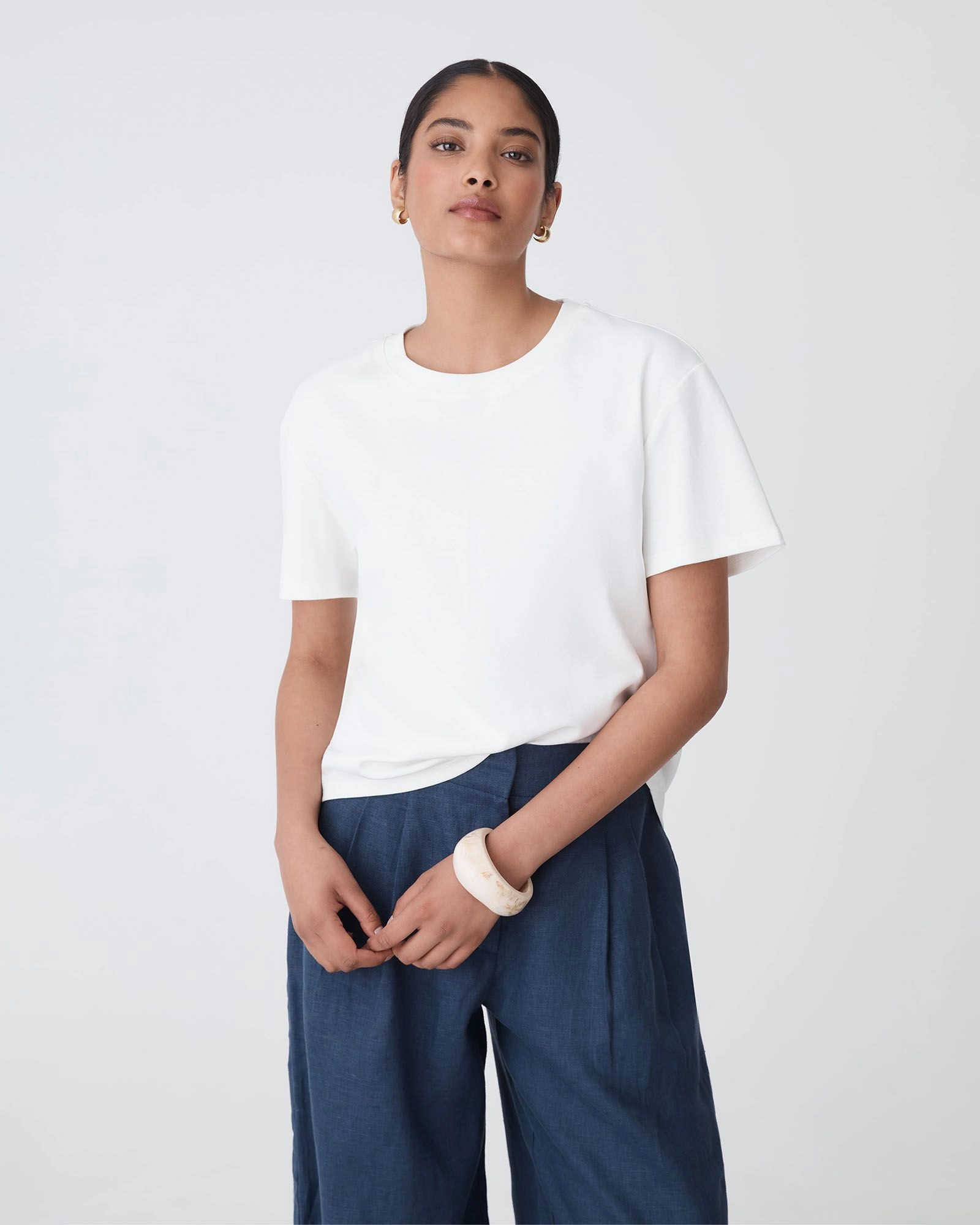 Forcast Clothing - May Relaxed Cotton T-Shirt