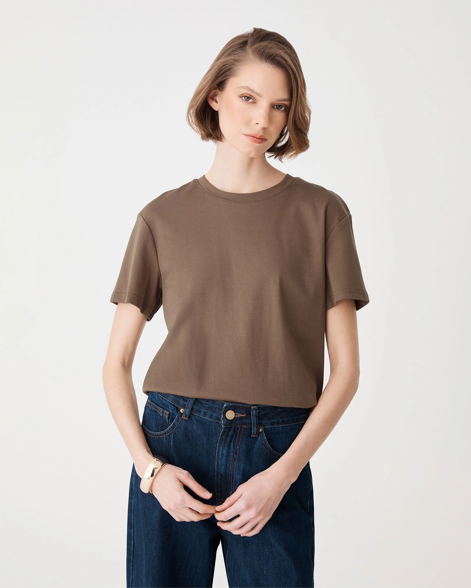 Forcast Clothing - May Relaxed Cotton T-Shirt