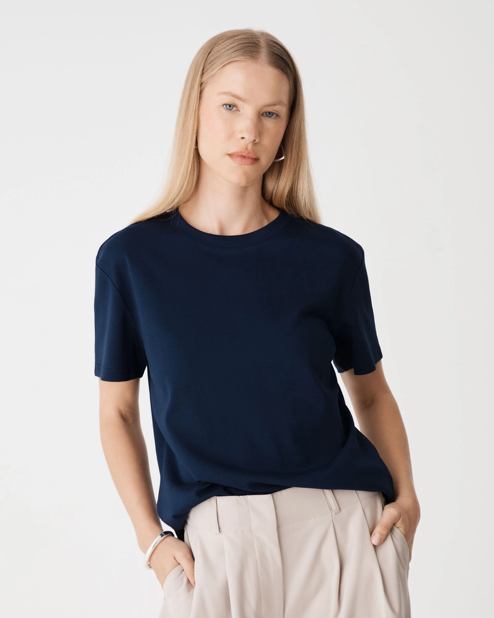 Forcast Clothing - May Relaxed Cotton T-Shirt