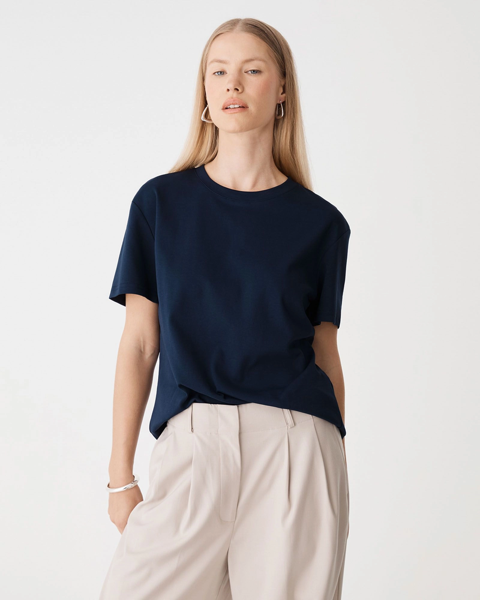 Forcast Clothing - May Relaxed Cotton T-Shirt