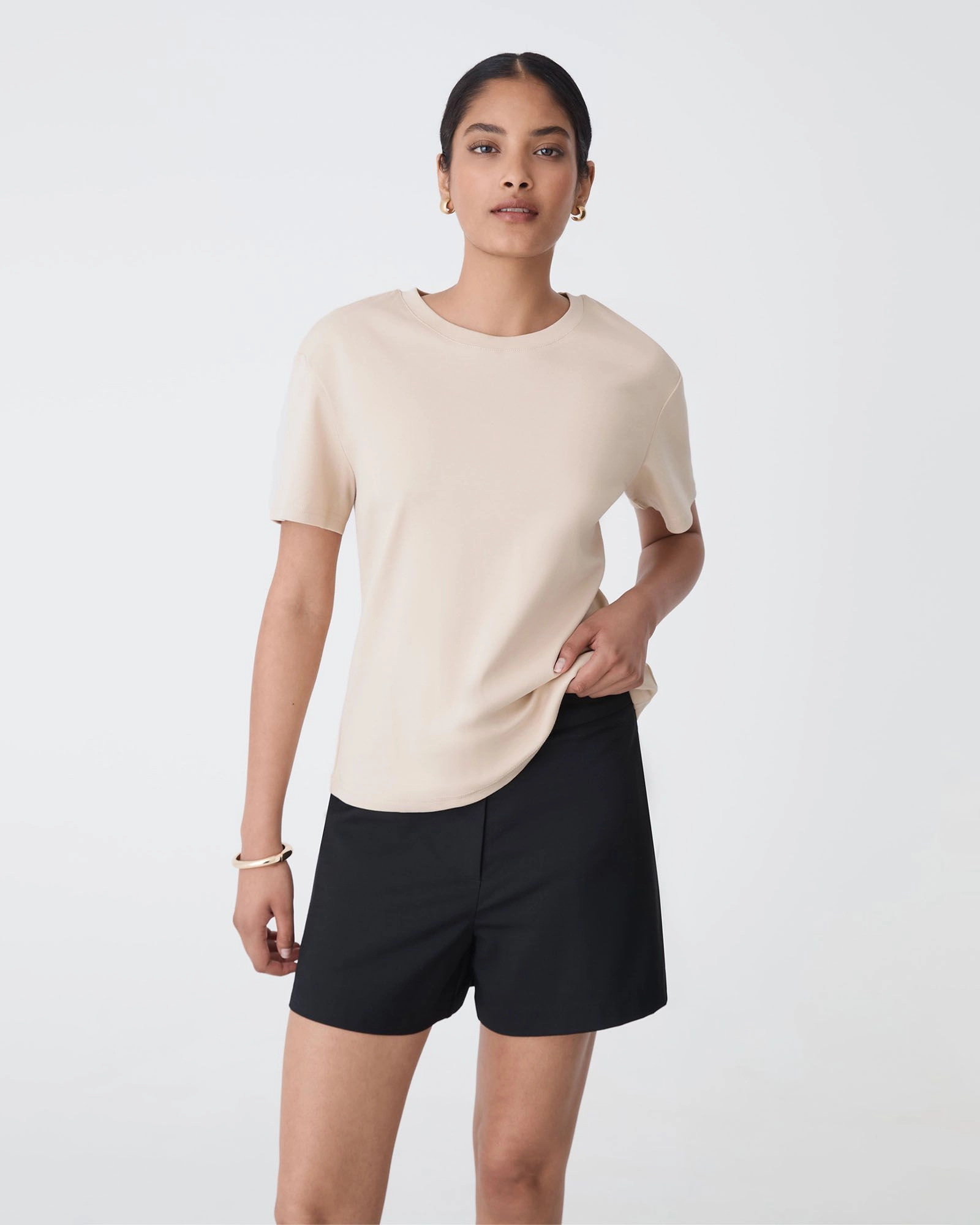 Forcast Clothing - May Relaxed Cotton T-Shirt