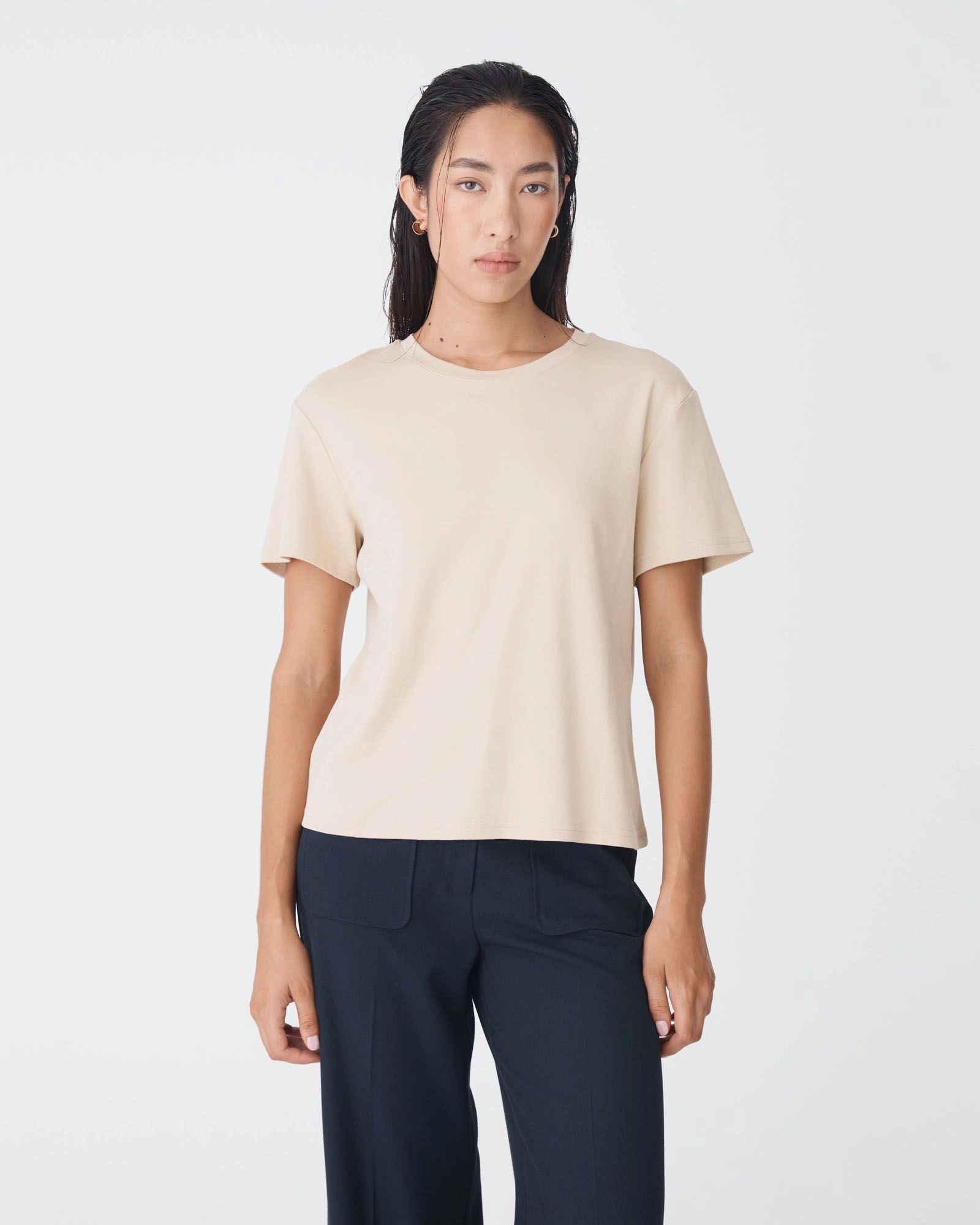 Forcast Clothing - May Relaxed Cotton T-Shirt