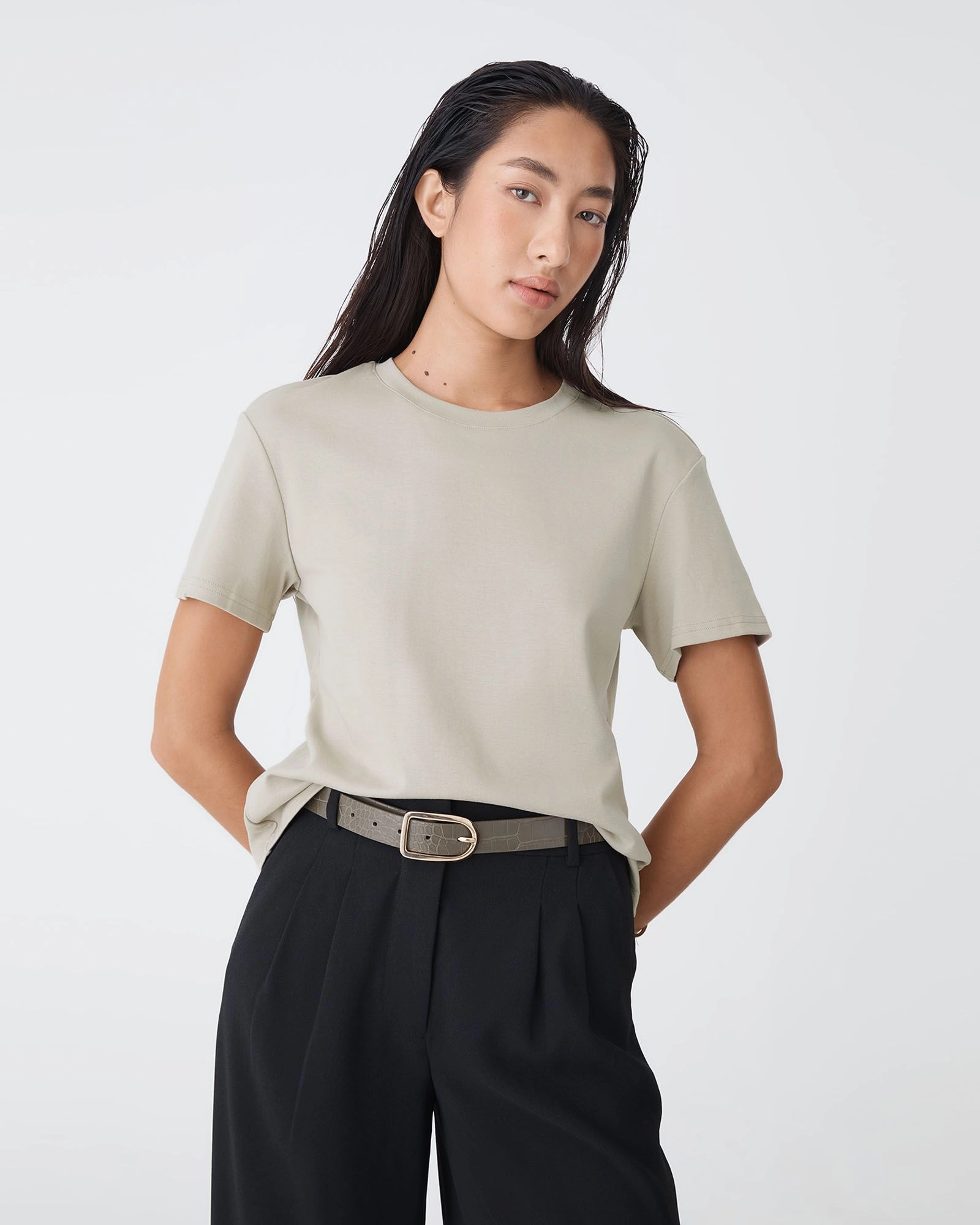 Forcast Clothing - May Relaxed Cotton T-Shirt