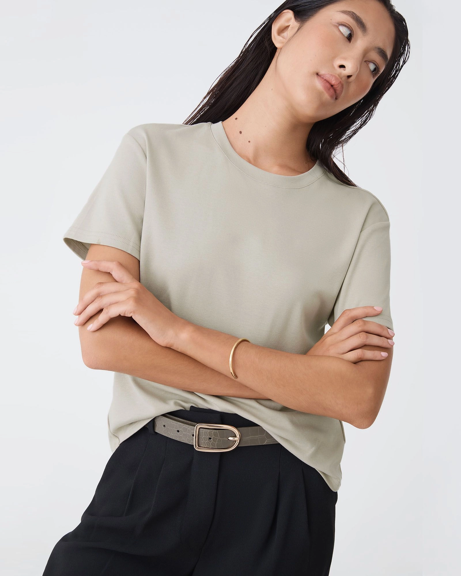 Forcast Clothing - May Relaxed Cotton T-Shirt