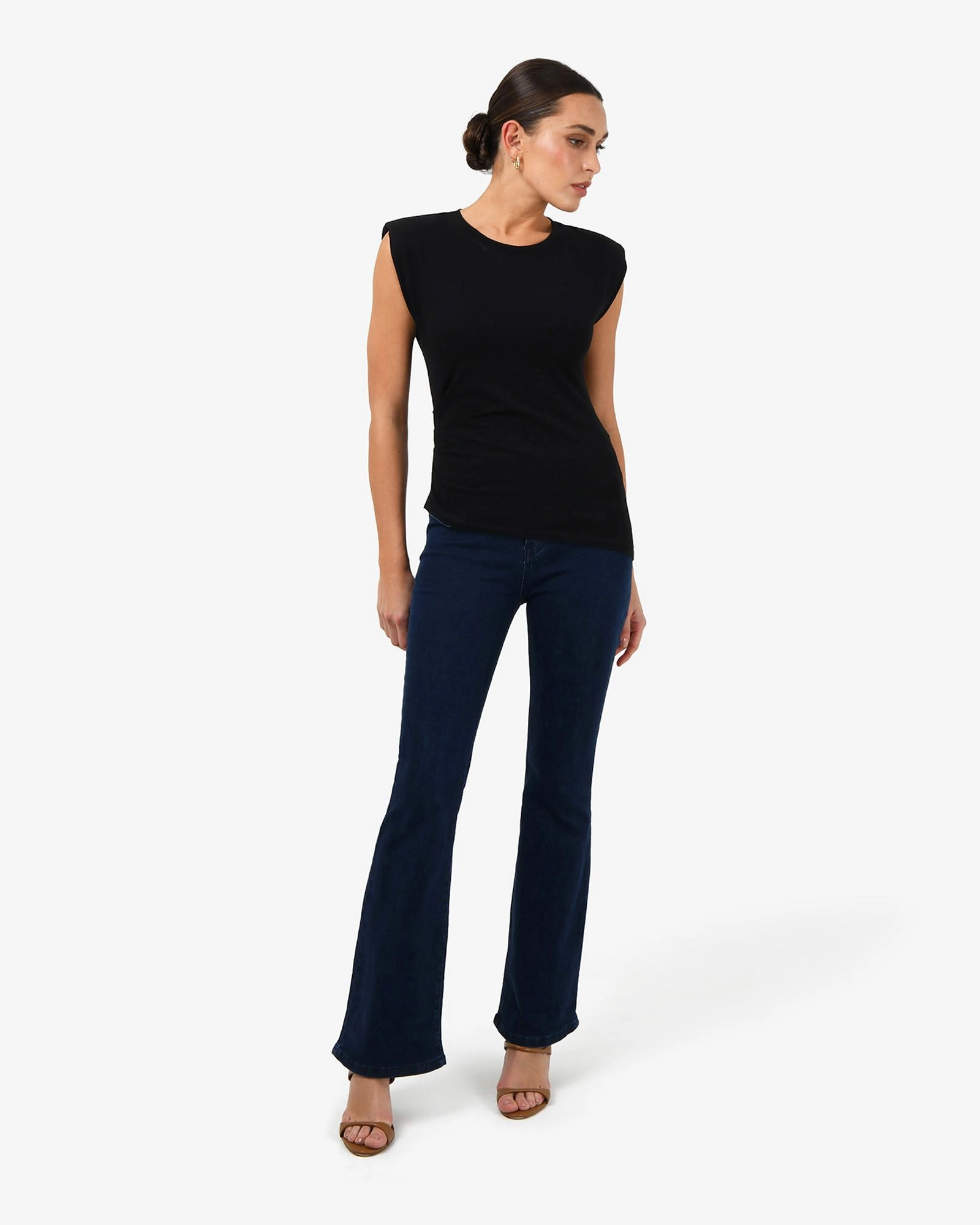 Forcast Clothing - Sarah Padded Ruched Jersey Top