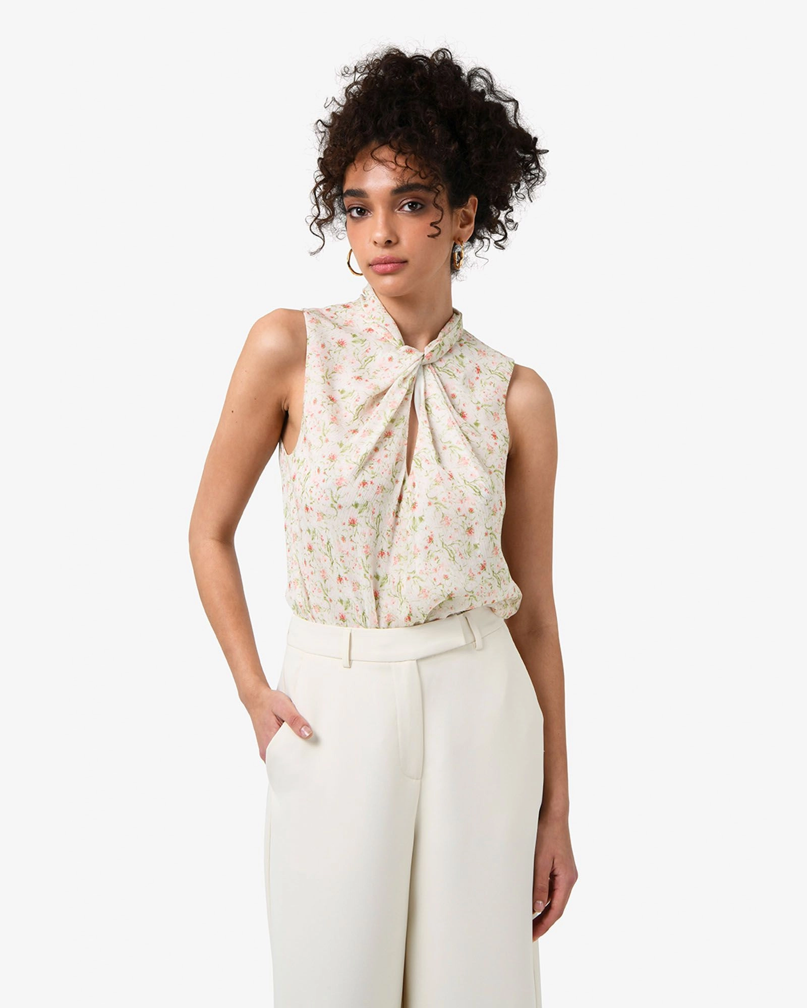 Forcast Clothing - Indy Twist Floral Top