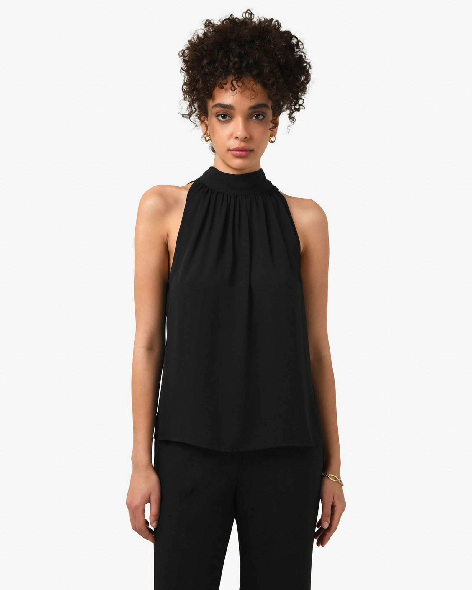 Forcast Clothing - Shelby Draped Sleeveless Top