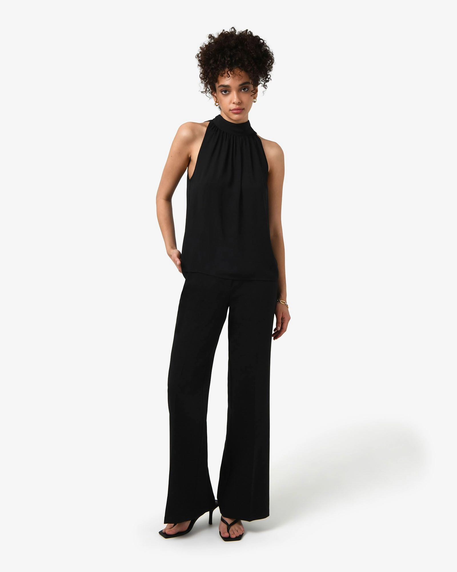 Forcast Clothing - Shelby Draped Sleeveless Top