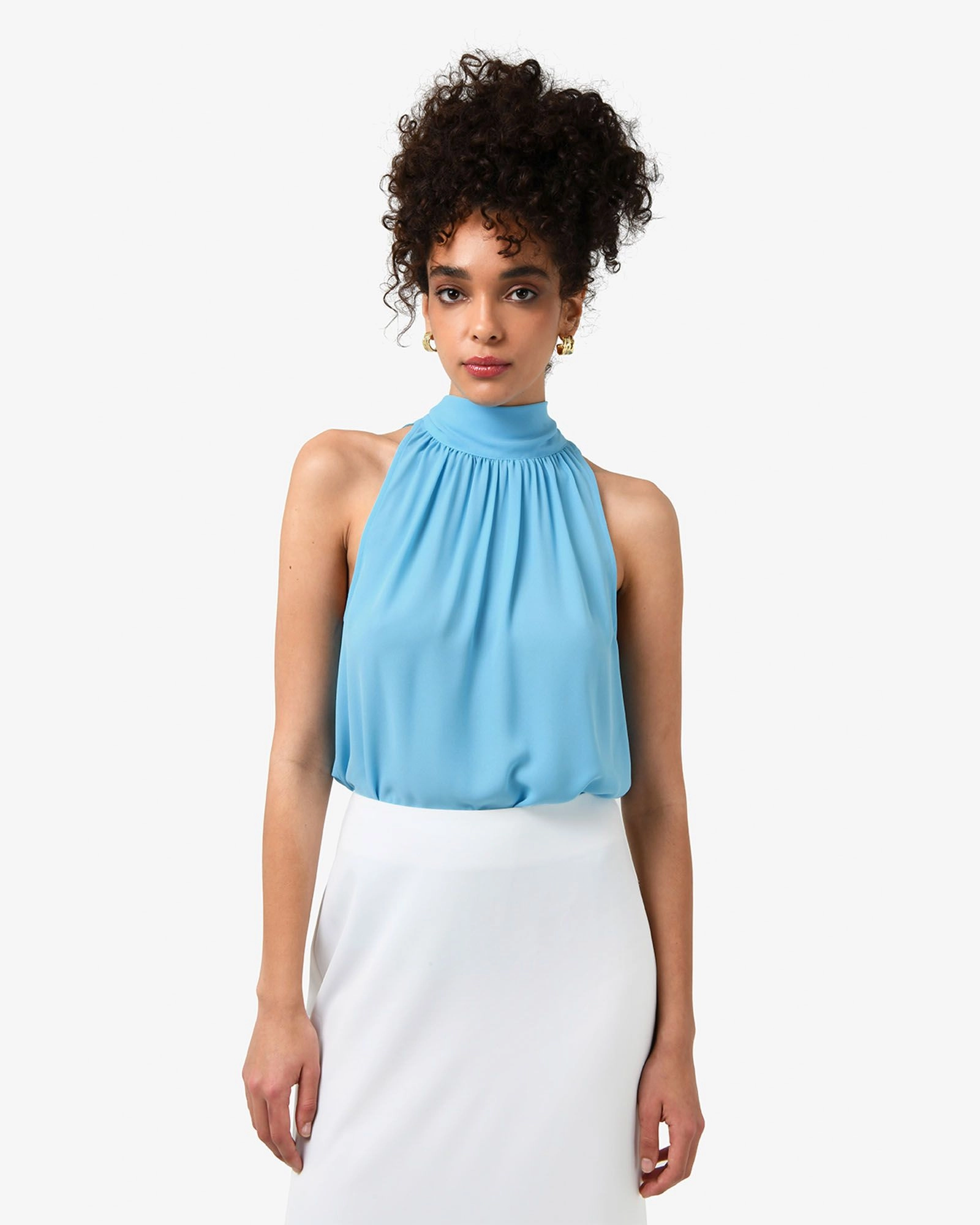 Forcast Clothing - Shelby Draped Sleeveless Top