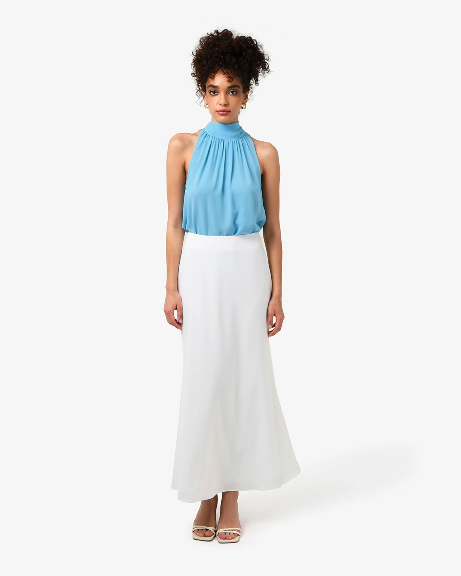 Forcast Clothing - Shelby Draped Sleeveless Top