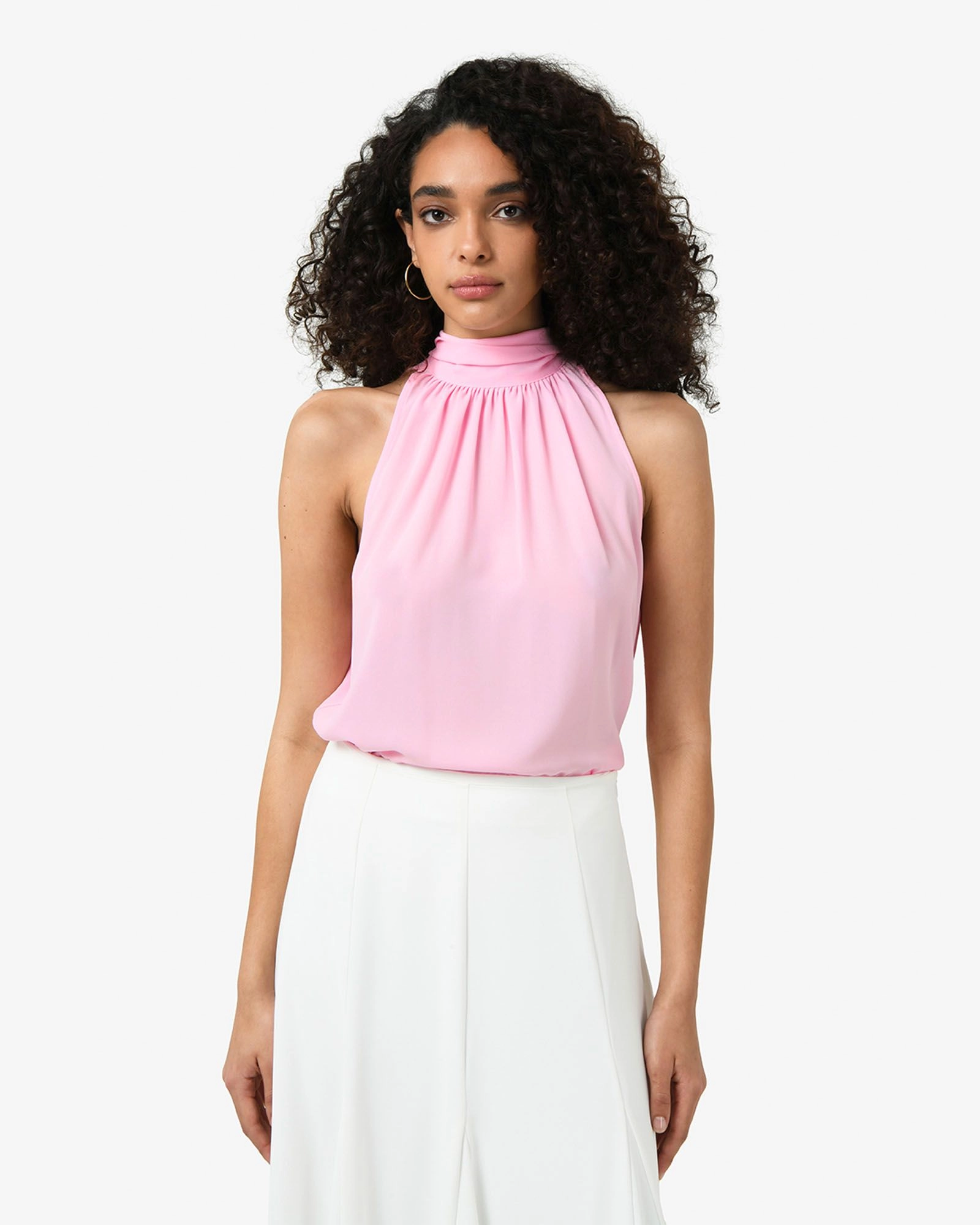 Forcast Clothing - Shelby Draped Sleeveless Top