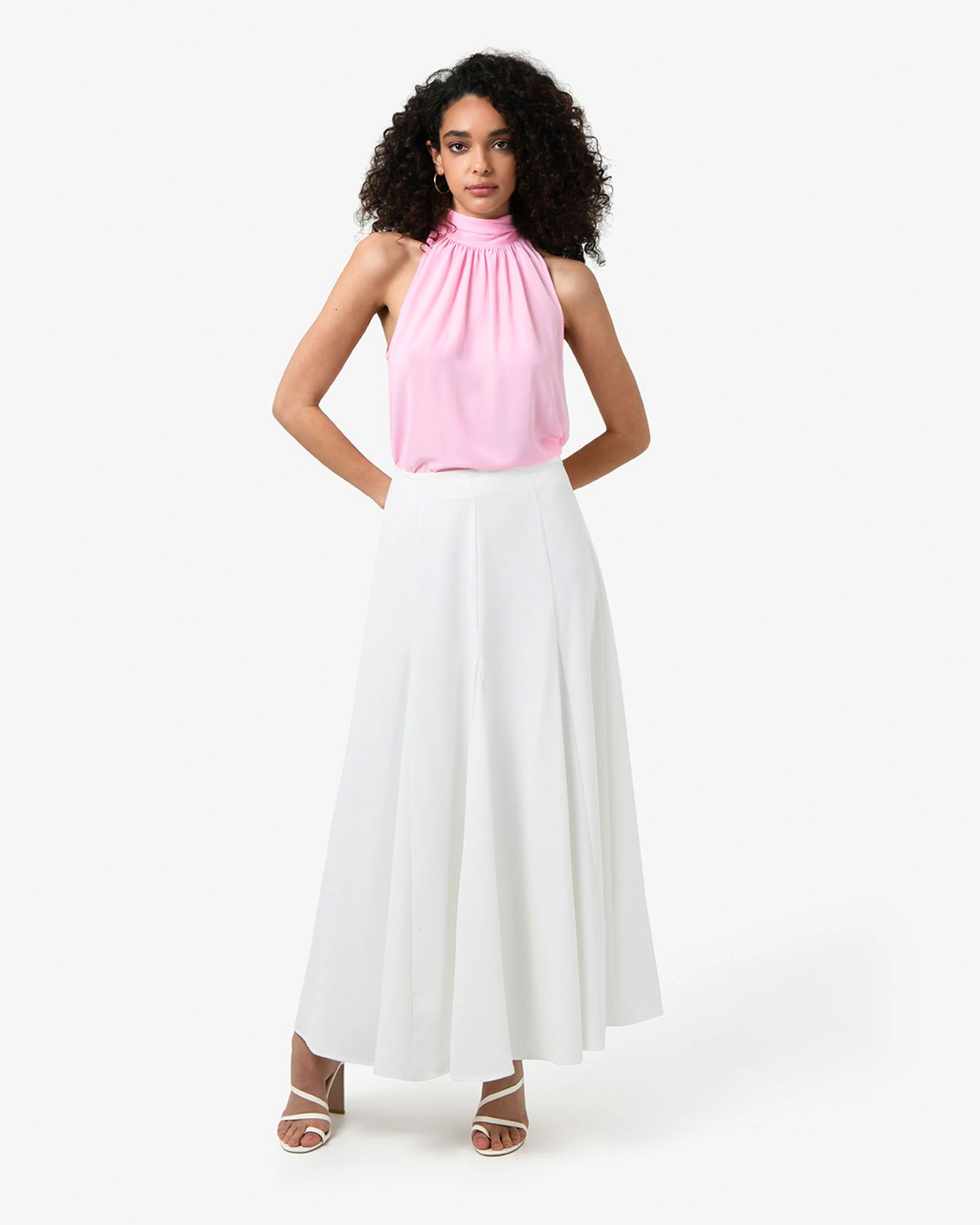 Forcast Clothing - Shelby Draped Sleeveless Top