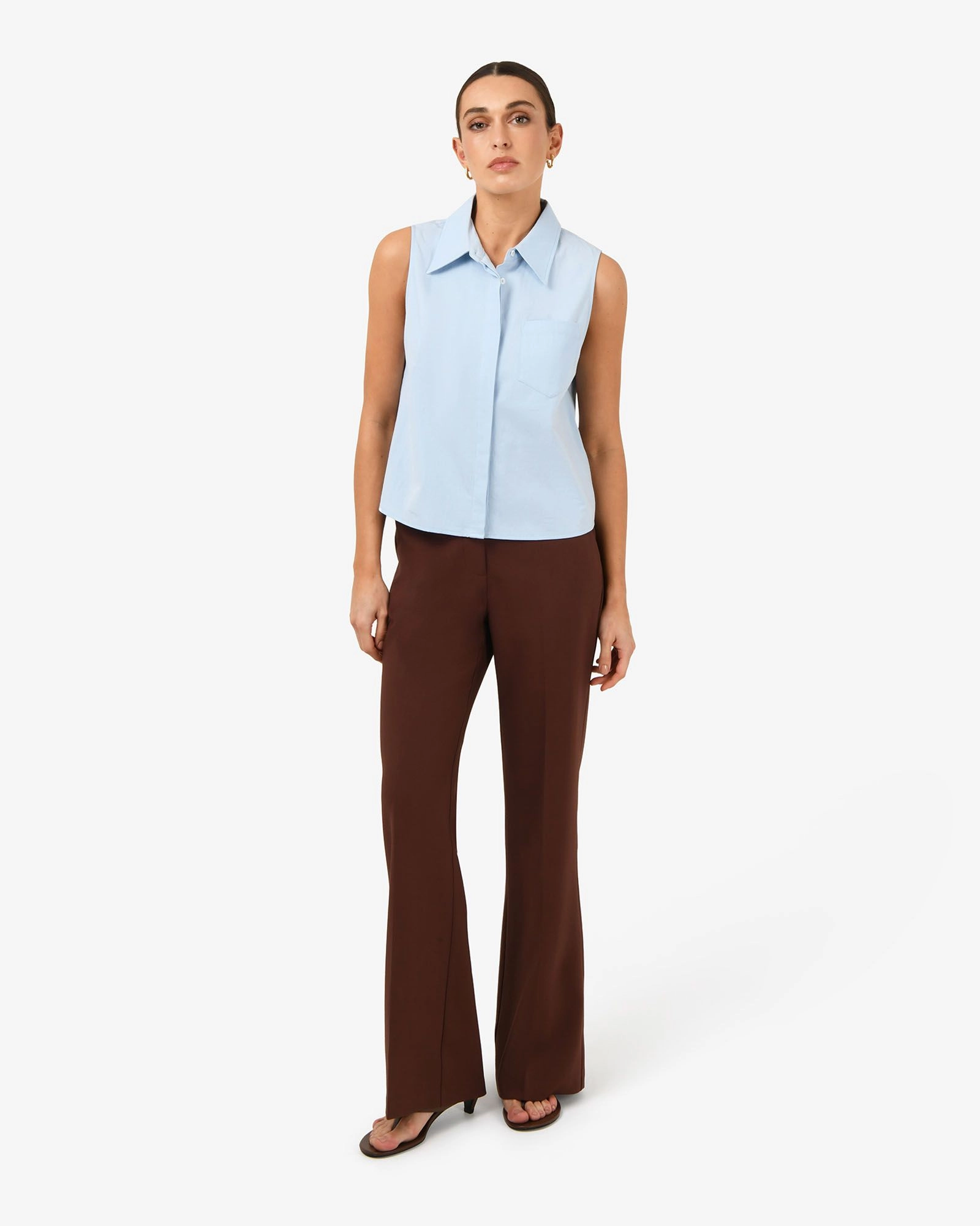 Forcast Clothing - Kia Cotton Sleeveless Shirt