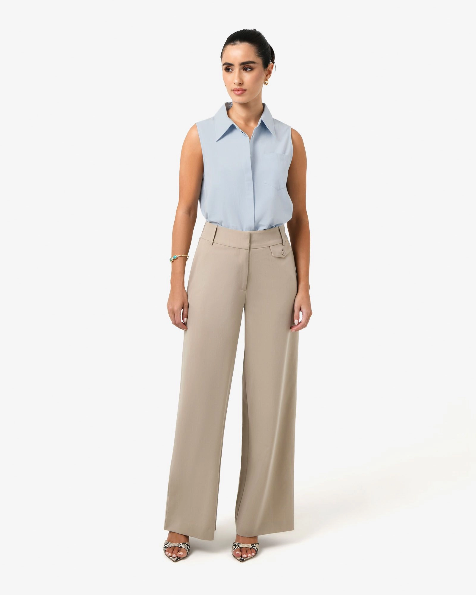 Forcast Clothing - Kia Cotton Sleeveless Shirt