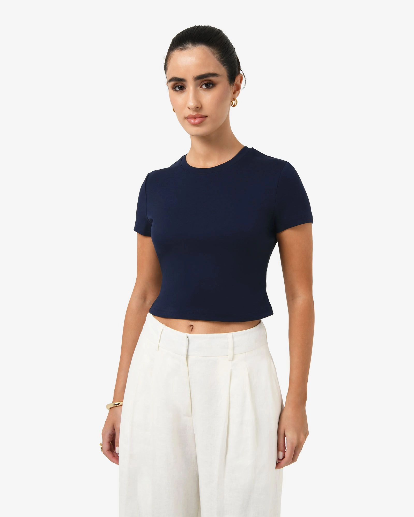 Forcast Clothing - Amy Cropped Baby Tee