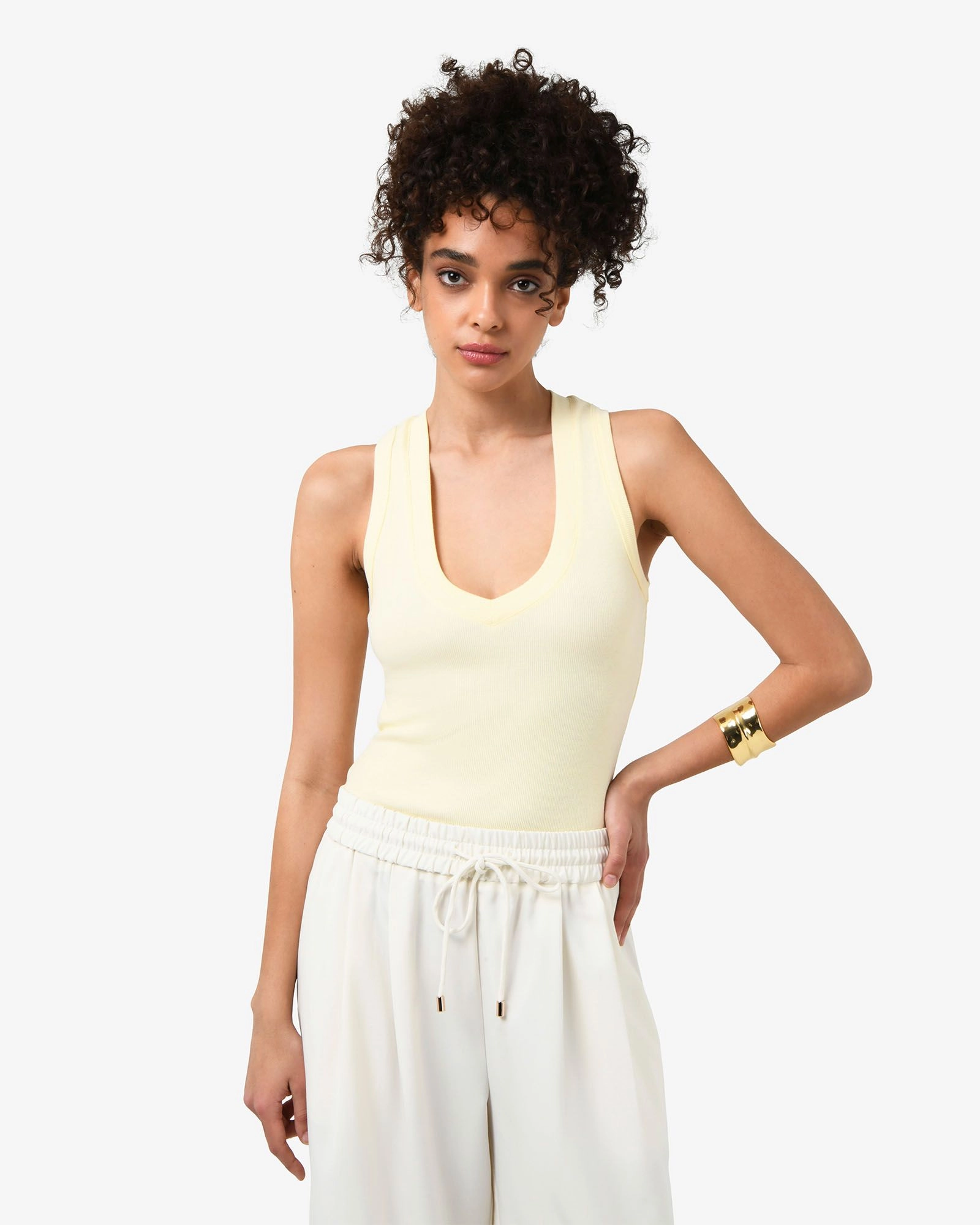 Forcast Clothing - Devon V-Neck Singlet