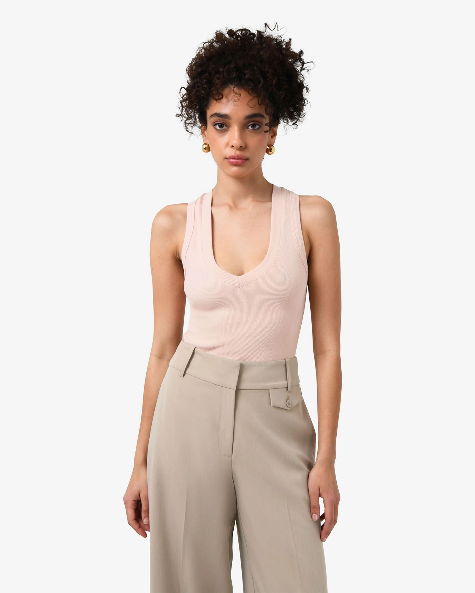 Forcast Clothing - Devon V-Neck Singlet