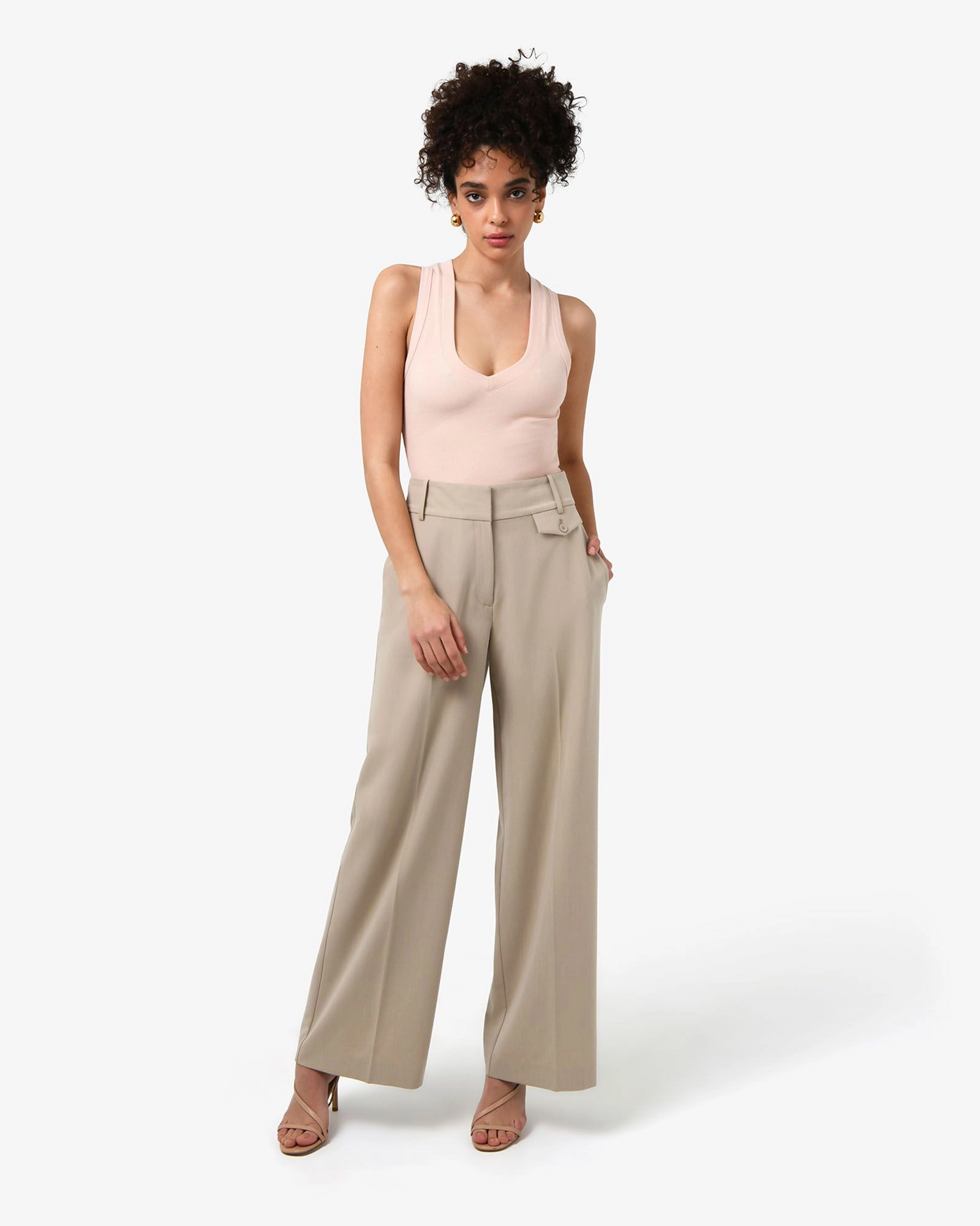 Forcast Clothing - Devon V-Neck Singlet